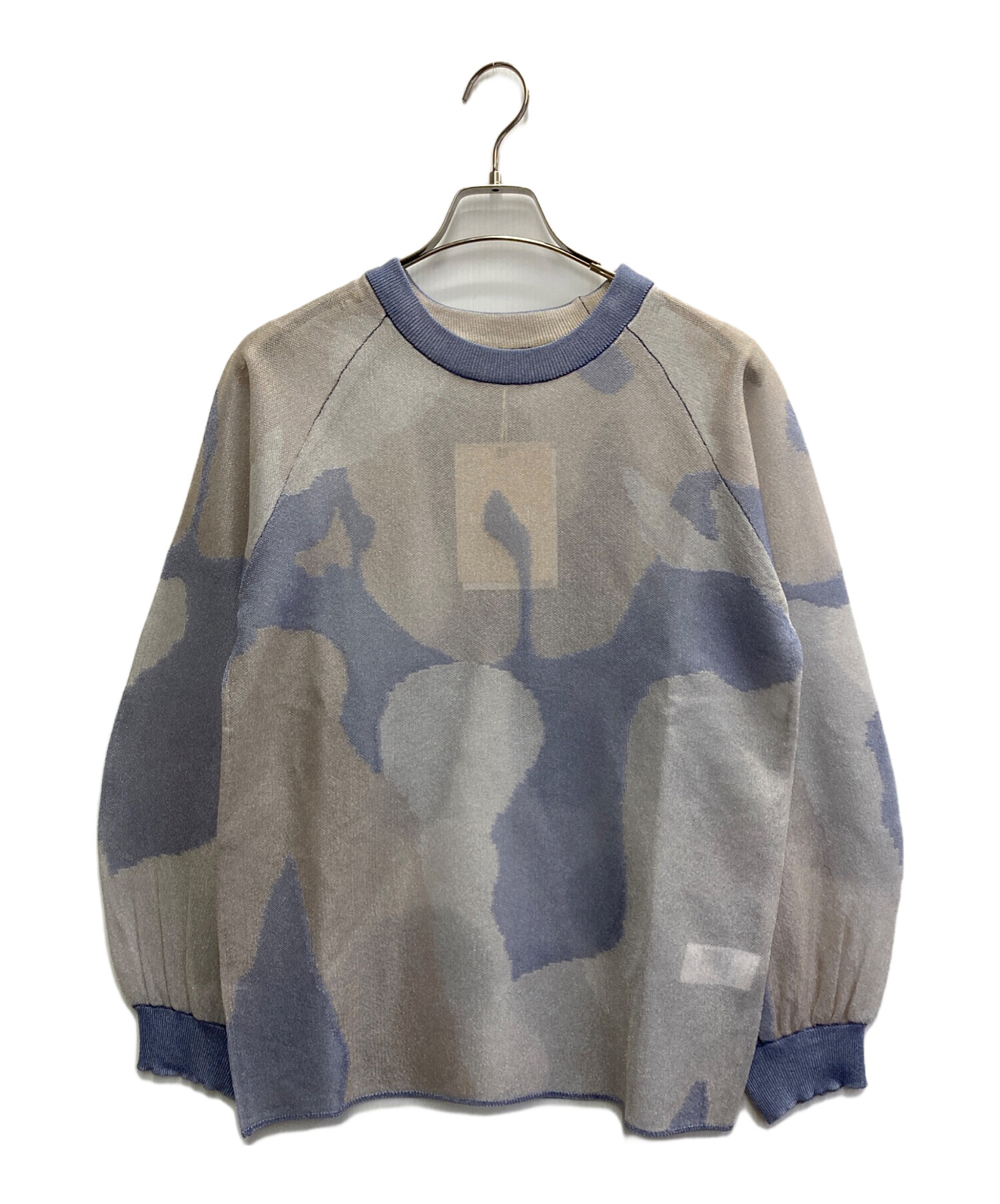LEINWANDE / nature Camo Top モヘアニット 中古・古着通販】LEINWANDE (ラインヴァンド) nature camo sheer top