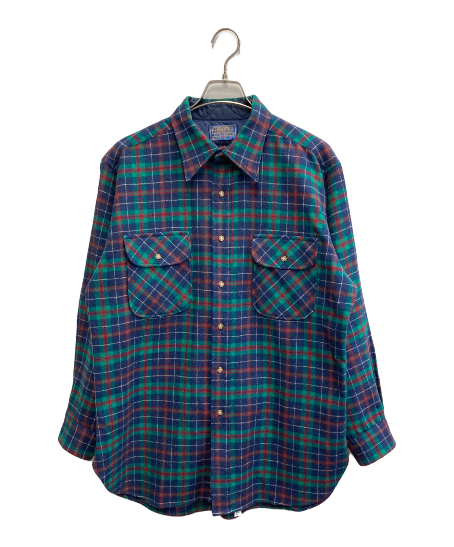 ぷ*♪様 70’s Pendleton ウールネルシャツ XL USA製 中古・古着通販】PENDLETON (ペンドルトン) 70s ウールネルシャツ