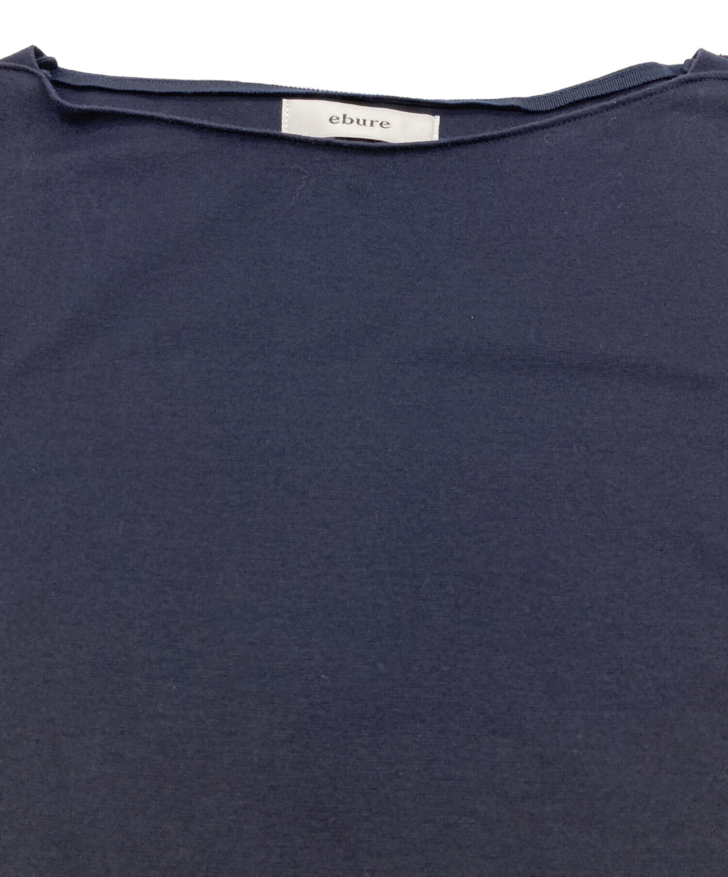 【新品・未使用】ebure Tシャツ　ネイビー 中古・古着通販】ebure (エブール) Tシャツ ネイビー サイズ:M