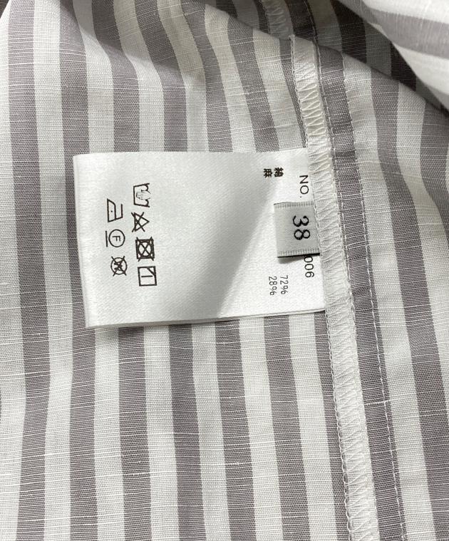中古・古着通販】EBURE (エブール) コットンリネンストライプシャツ