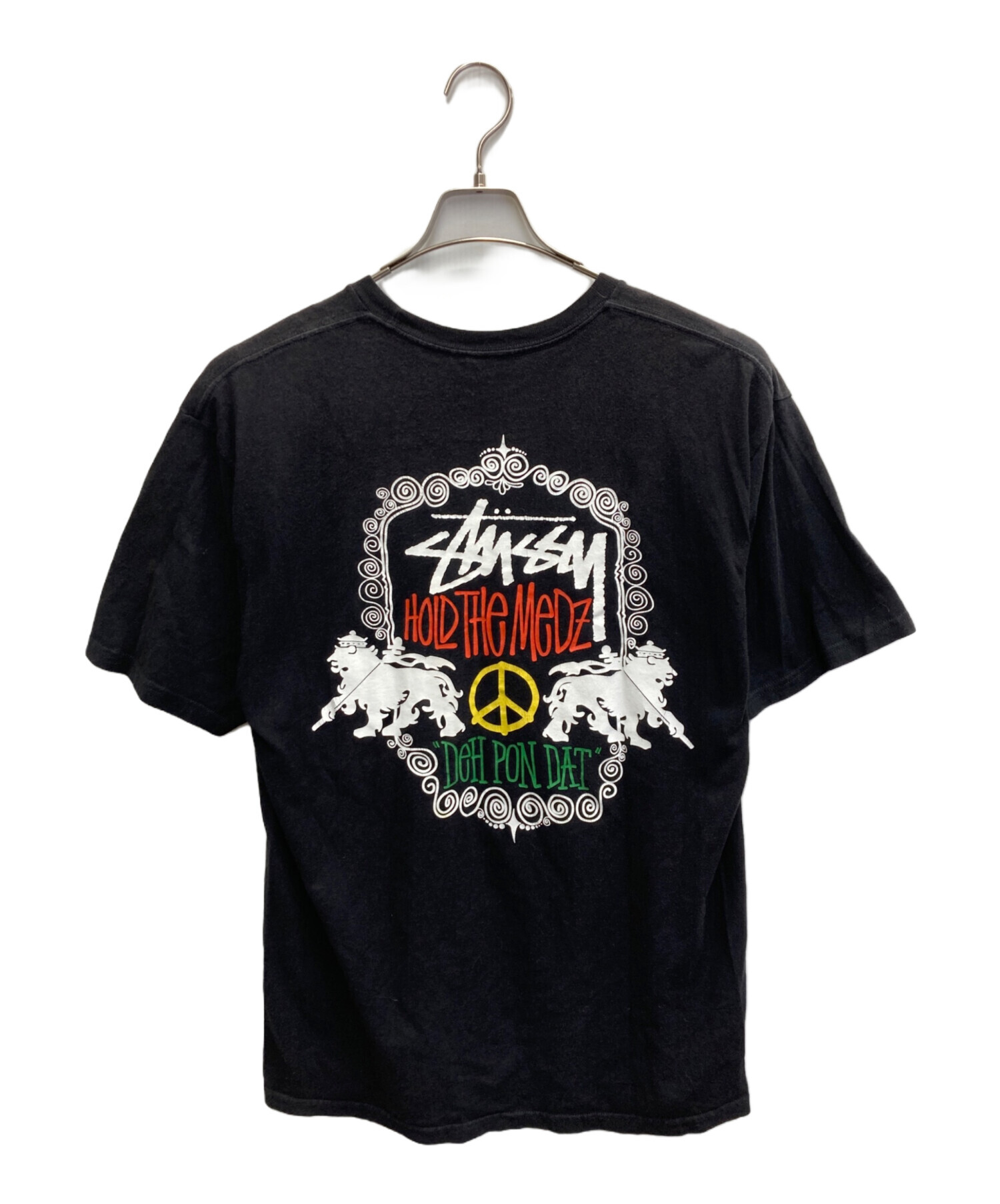 Stussy グラフィックプリント Tシャツ Mサイズ 中古・古着通販】stussy (ステューシー) プリントTシャツ ブラック