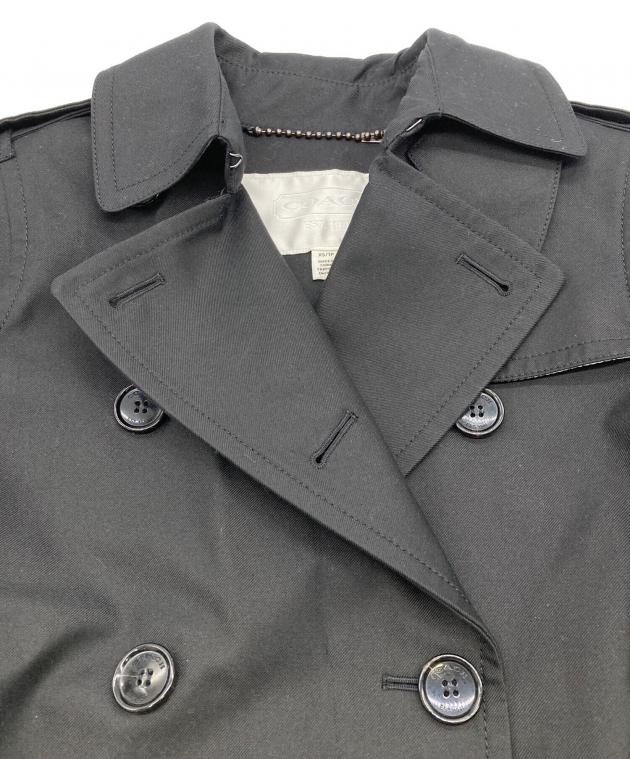 中古・古着通販】COACH (コーチ) トレンチコート ブラック サイズ:xS