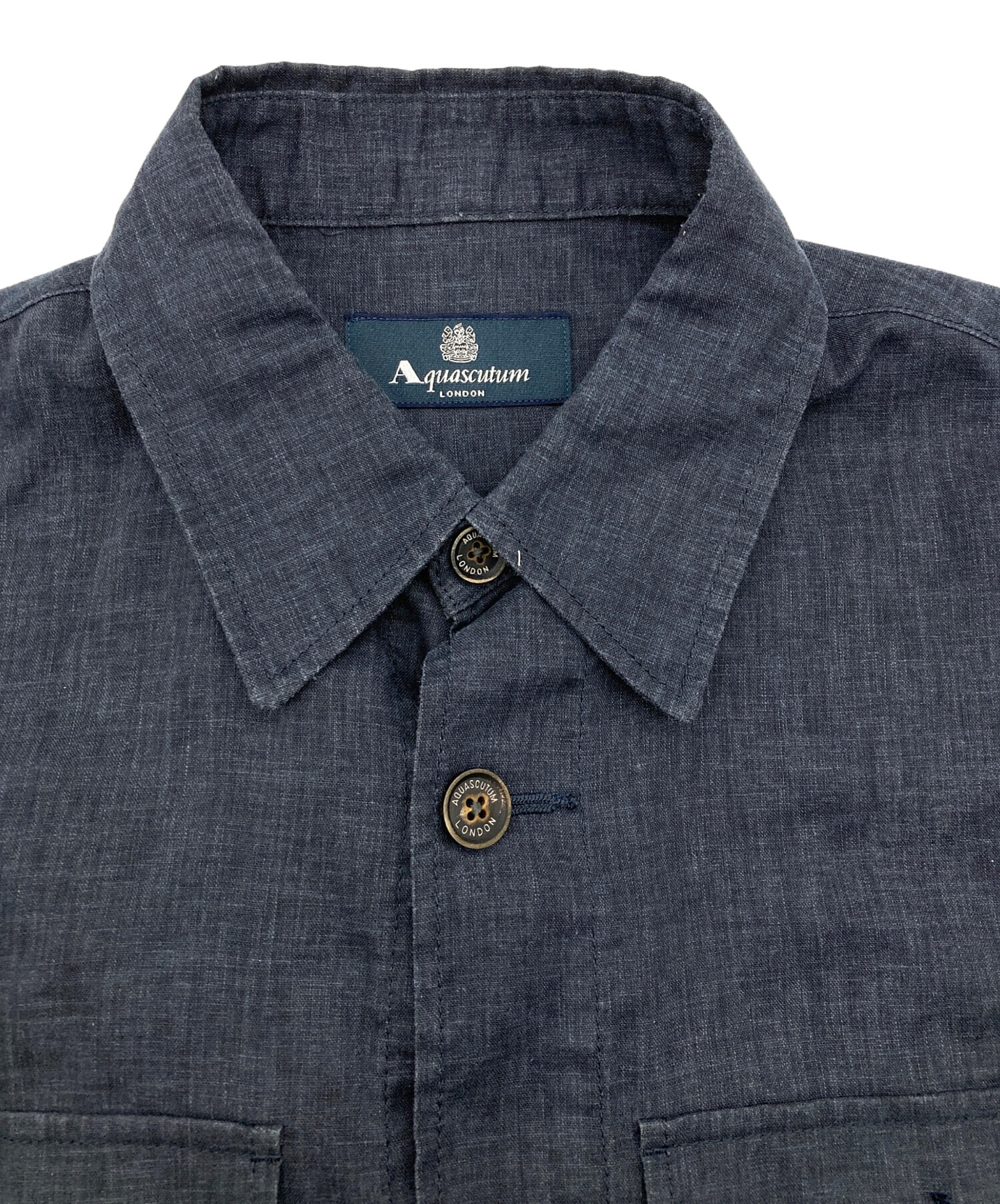 中古・古着通販】Aquascutum (アクアスキュータム) リネン混 ブッシュ
