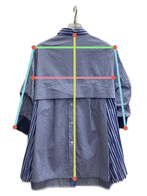中古・古着通販】Lallia Mu (ラリア ムー) サイドプリーツストライプ 