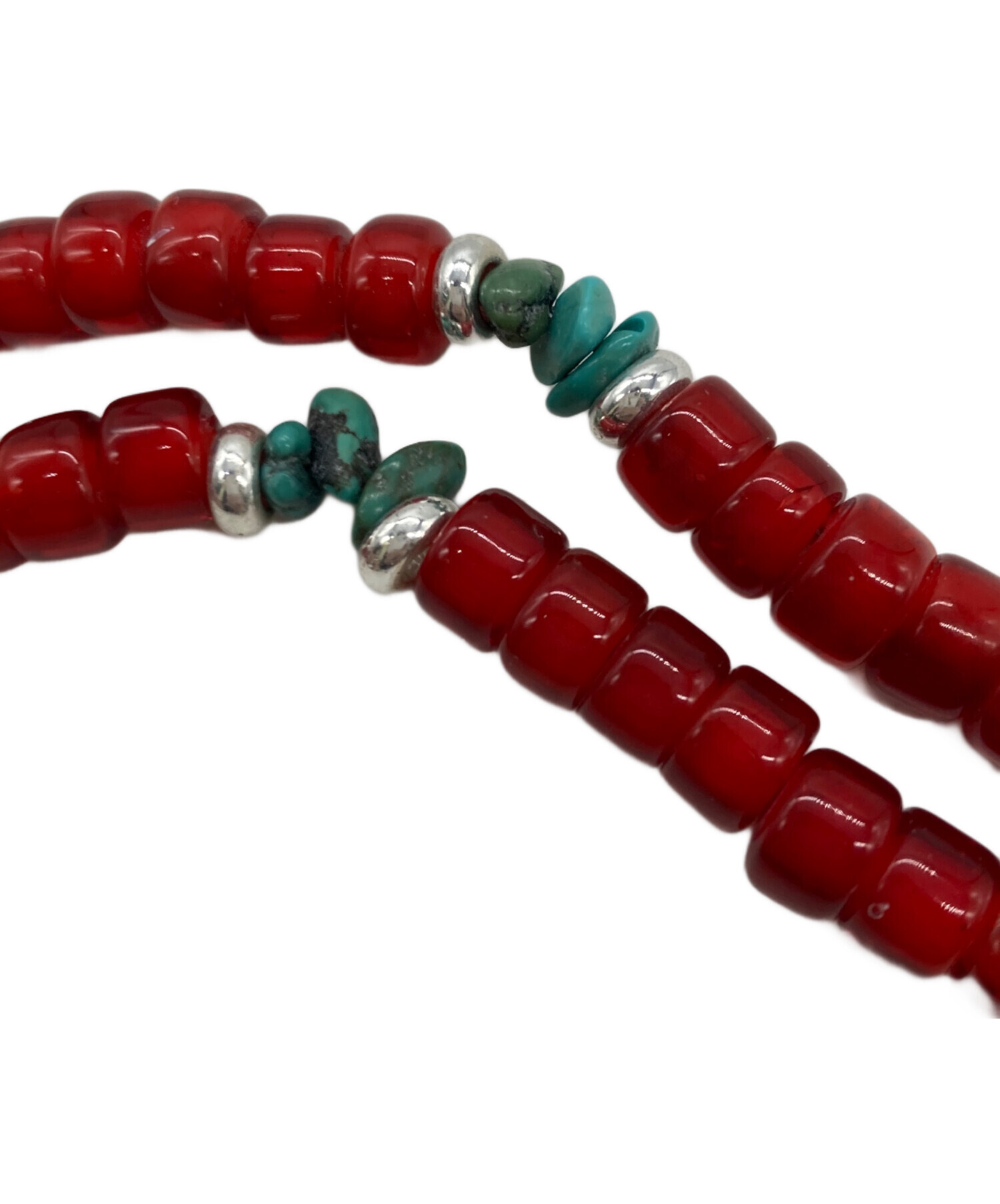 インディアンジュエリー　アジアンジュエリー　レッドビーズネックレス 中古・古着通販】Indian Jewelry (インディアンジュエリー) トップ
