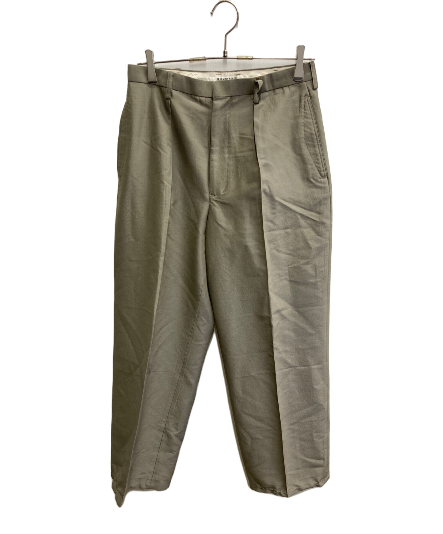 中古・古着通販】seven by seven (セブンバイセブン) IN-TUCK TROUSERS