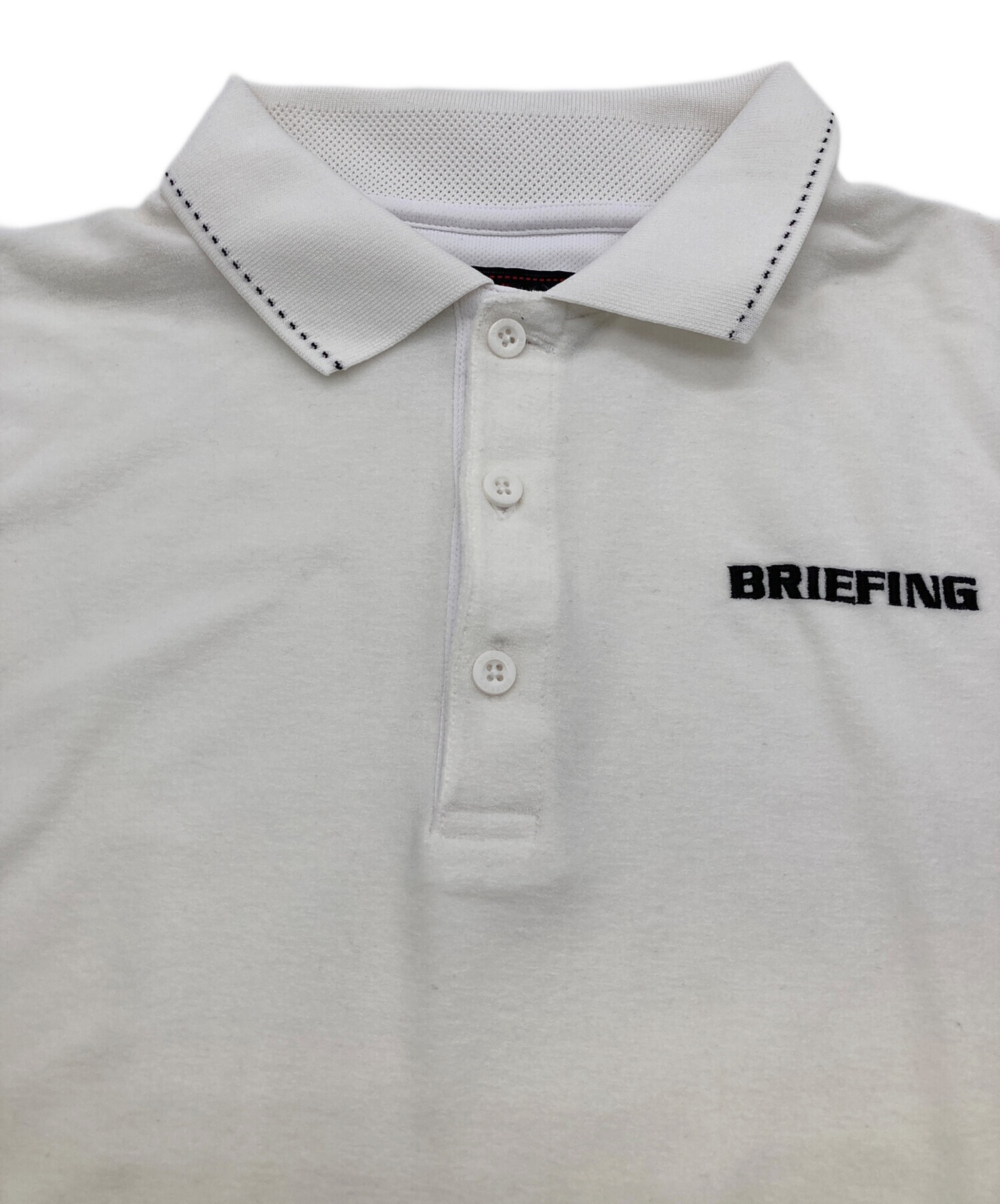 BRIEFING ポロシャツ XL ホワイト BRIEFING ブリーフィング ポロシャツ ホワイト XL 【公式通販】