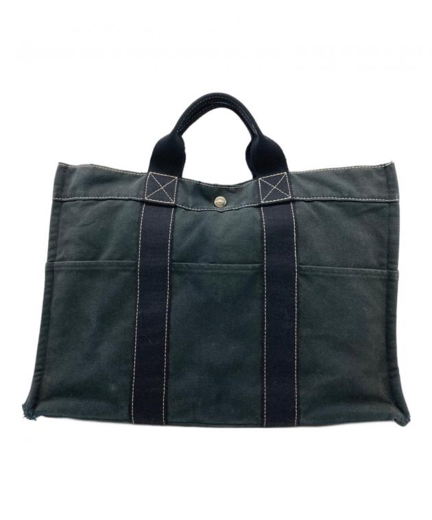 HERMES　エルメス　フールトゥ　MM　トートバッグ　黒 中古・古着通販】HERMES (エルメス) フールトゥMM トートバック