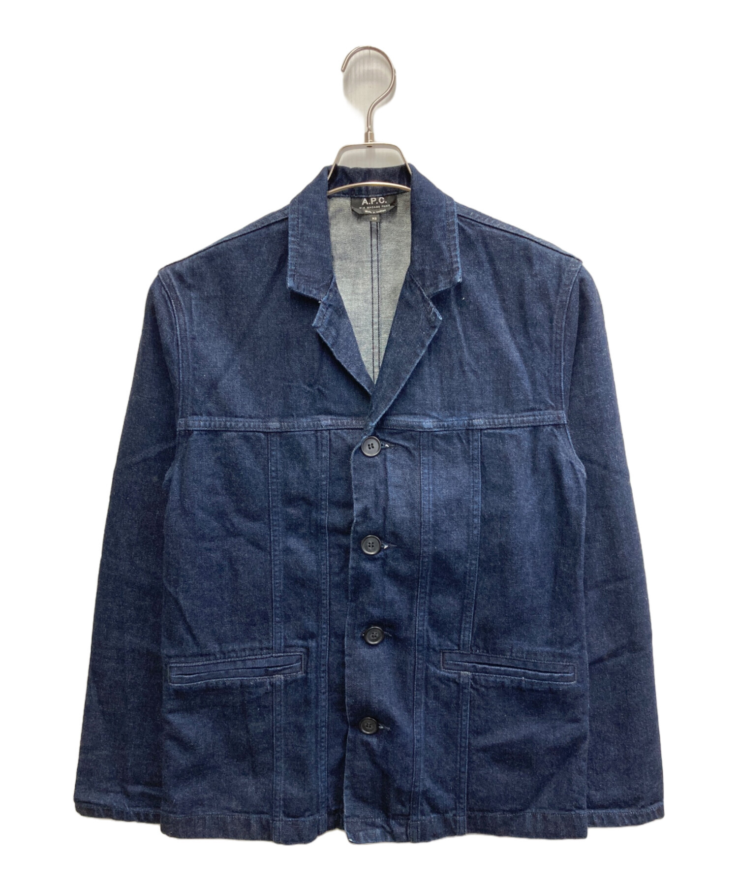 apc デニムジャケット　xs 中古・古着通販】A.P.C. (アーペーセー) オープンカラーデニム