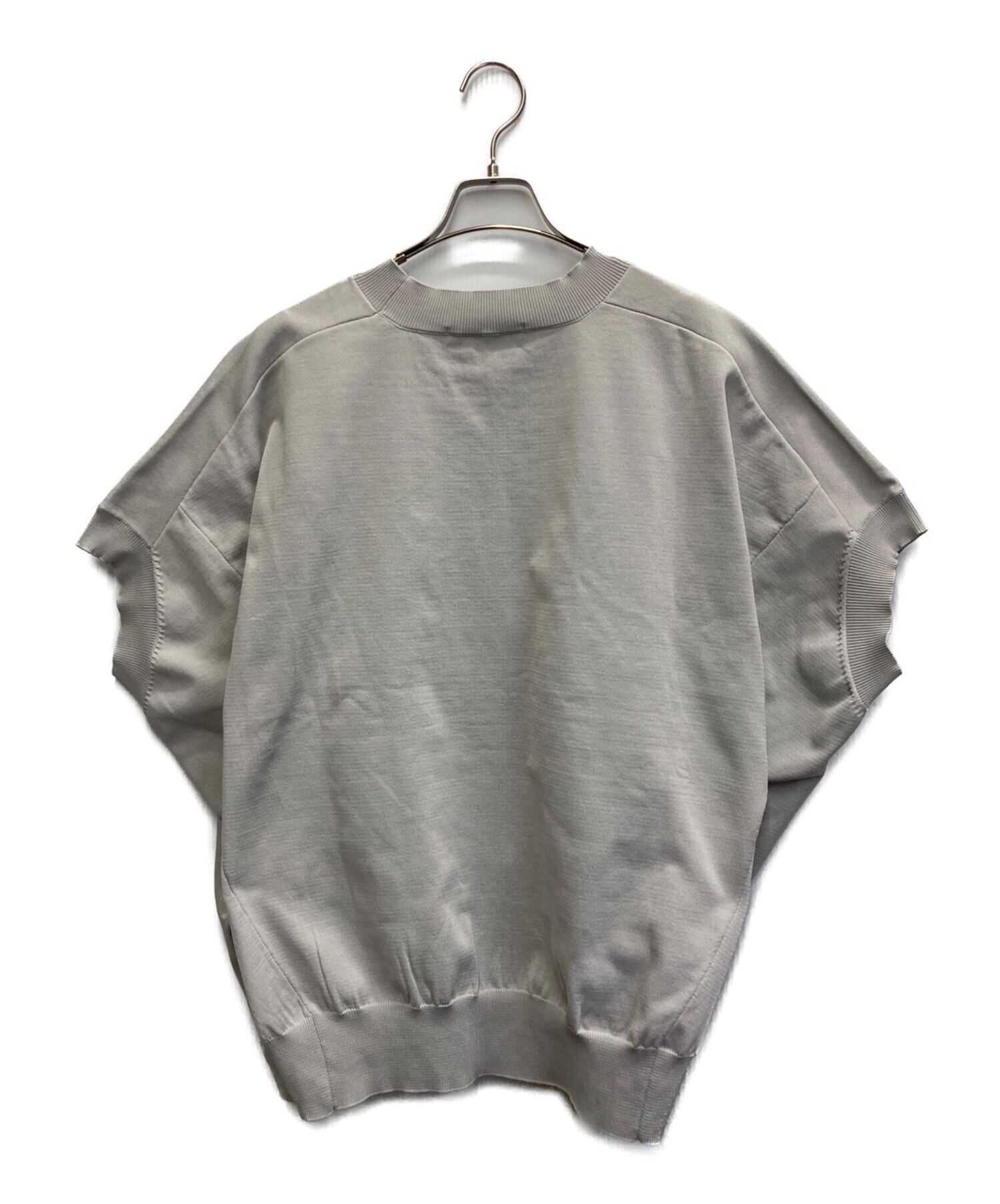 中古・古着通販】mizuiro-ind (ミズイロインド) crew-neck cocoon vest