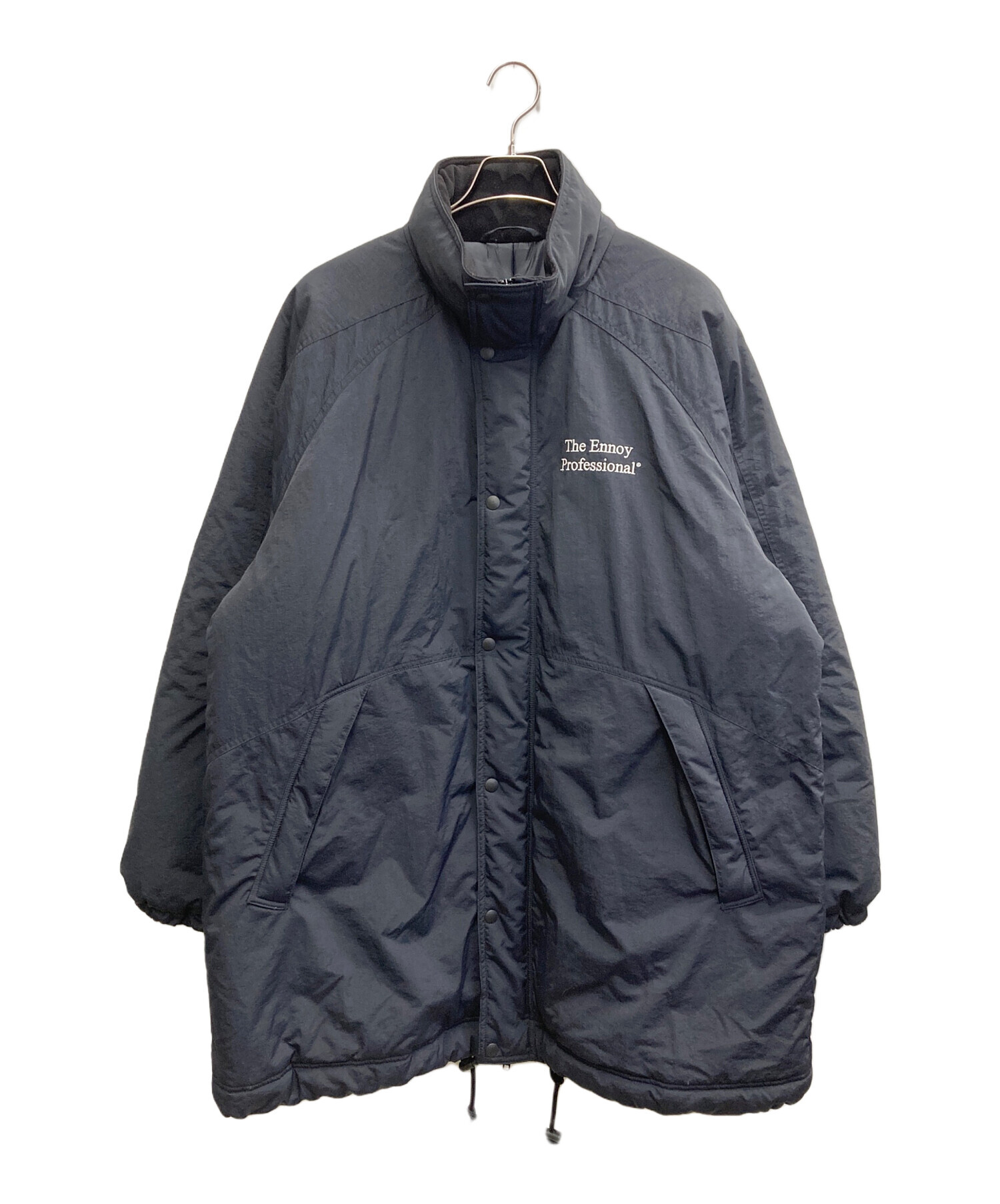 ジャケット・アウター ENNOY PADDED NYLON BENCH COAT BLACK/GRAY PADDED NYLON BENCH COAT (BLACK/GRAY) Lサイズ ENNOY ベンチコート