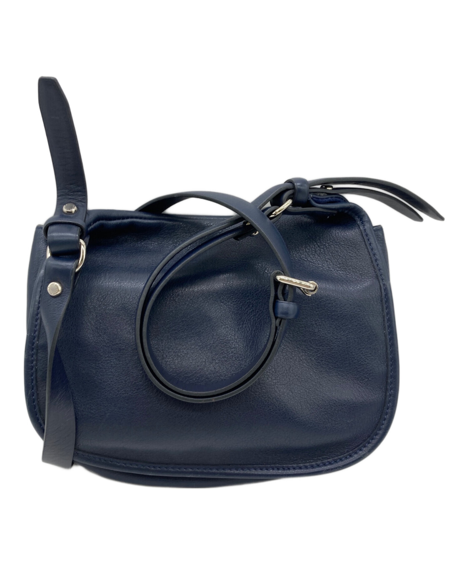 中古・古着通販】LONGCHAMP (ロンシャン) レザーショルダーバッグ
