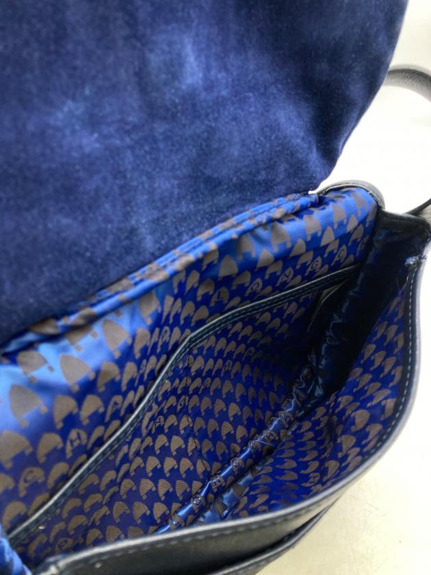 中古・古着通販】LONGCHAMP (ロンシャン) レザーショルダーバッグ