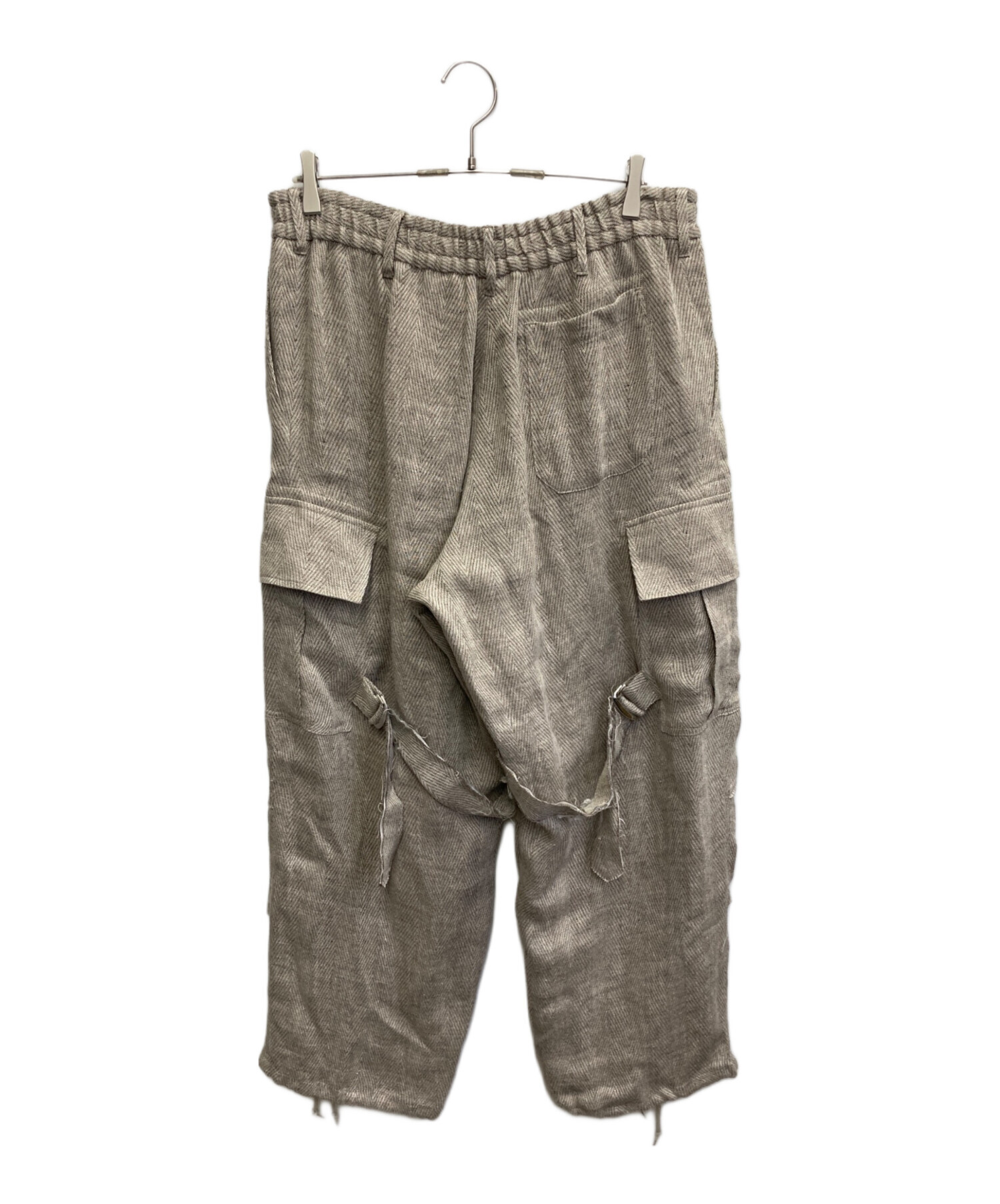 sulvam サルバム ボンテージ スラックス 中古・古着通販】sulvam (サルバム) 26SS リネンカーゴボンテージ