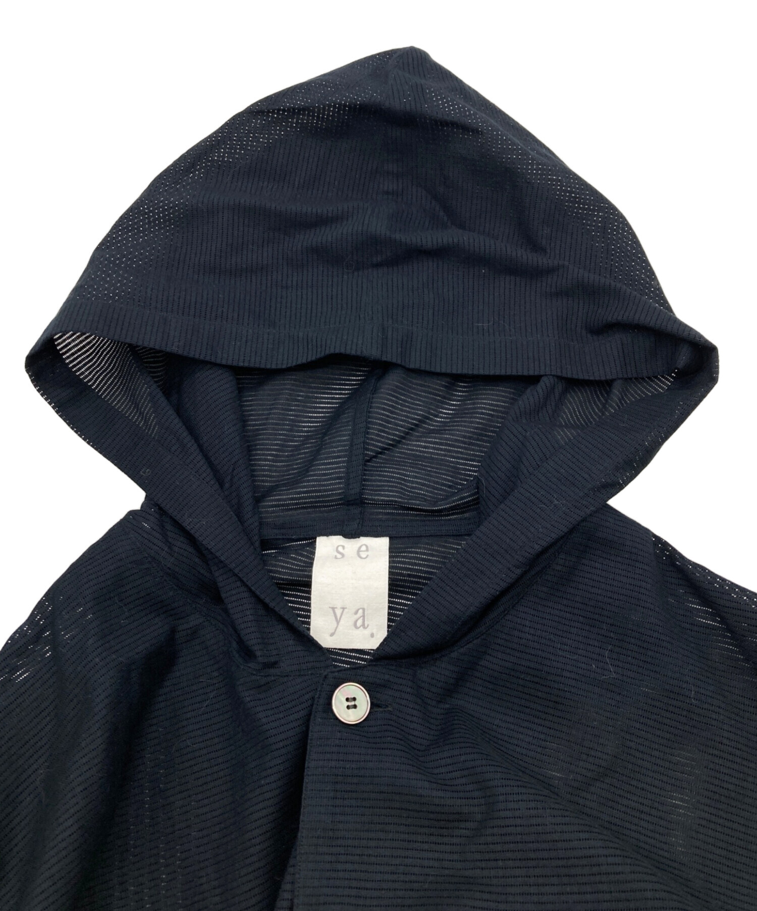 中古・古着通販】seya. (セヤ) HOODIE SHIRT ネイビー サイズ:3