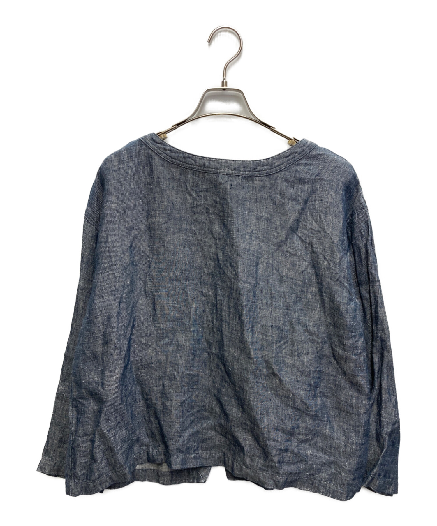 中古・古着通販】nest Robe (ネストローブ) リネンブラウス インディゴ 