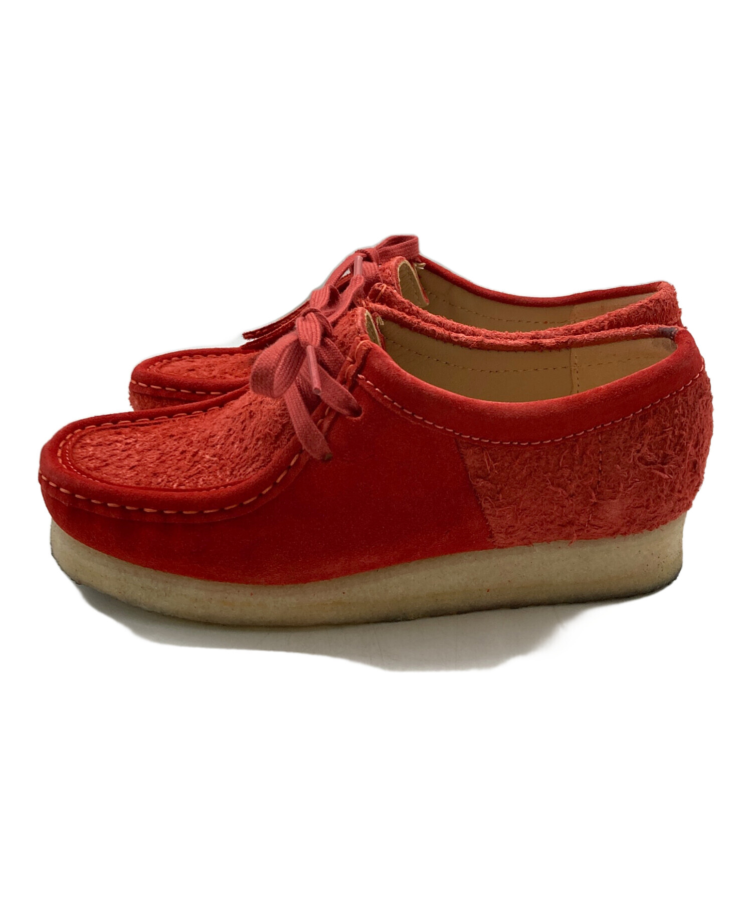 中古・古着通販】CLARKS (クラークス) Wallabee/ワラビーブーツ レッド