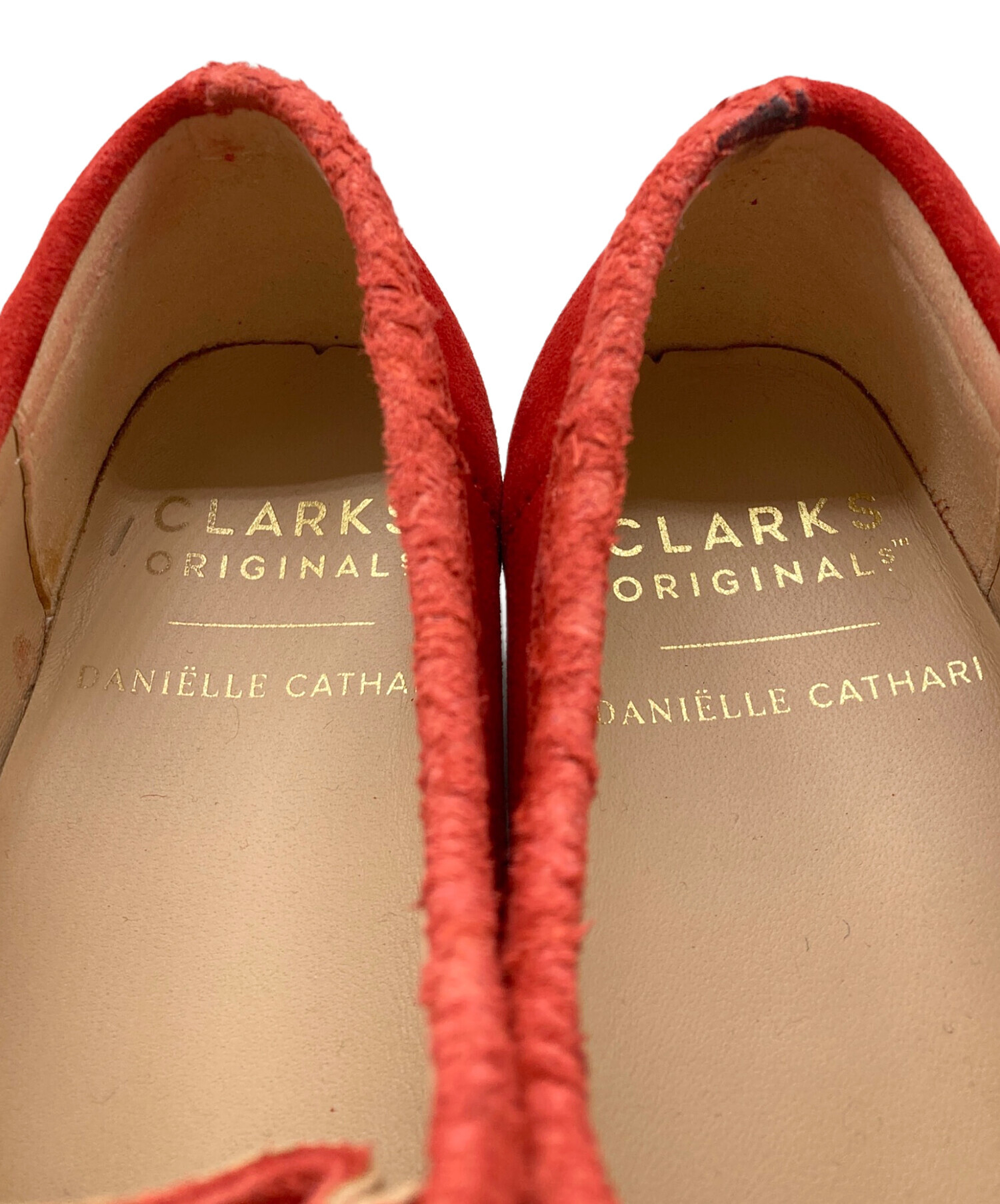 中古・古着通販】CLARKS (クラークス) Wallabee/ワラビーブーツ レッド 