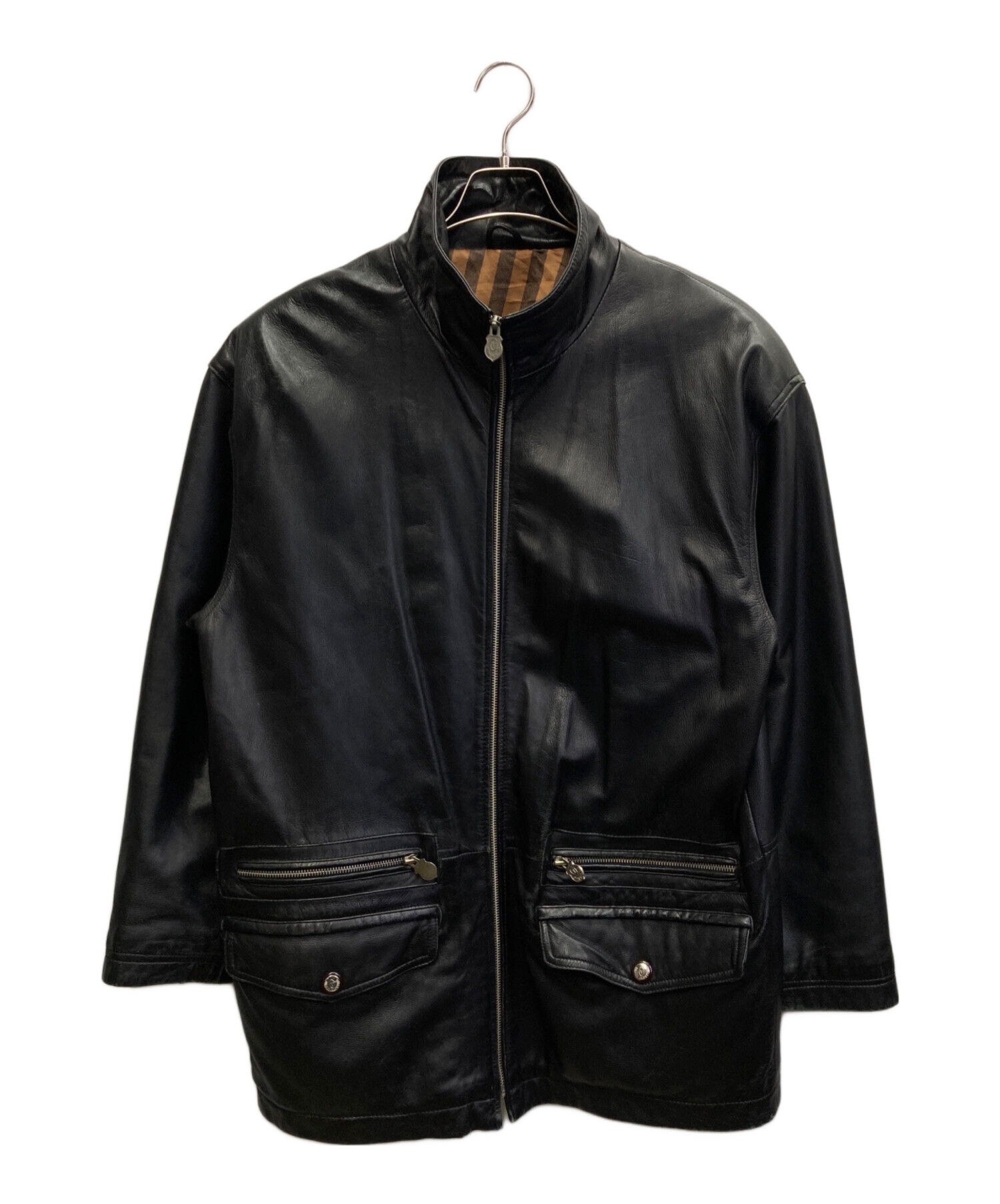 中古・古着通販】GIANNI VALENTINO (ジャンニバレンチノ) ラムレザー
