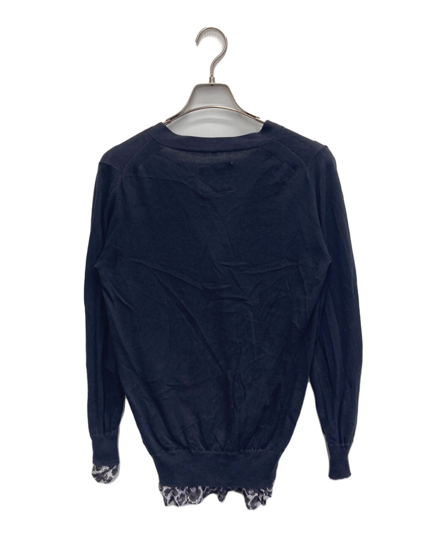 中古・古着通販】sacai (サカイ) レイヤードカーディガン ネイビー