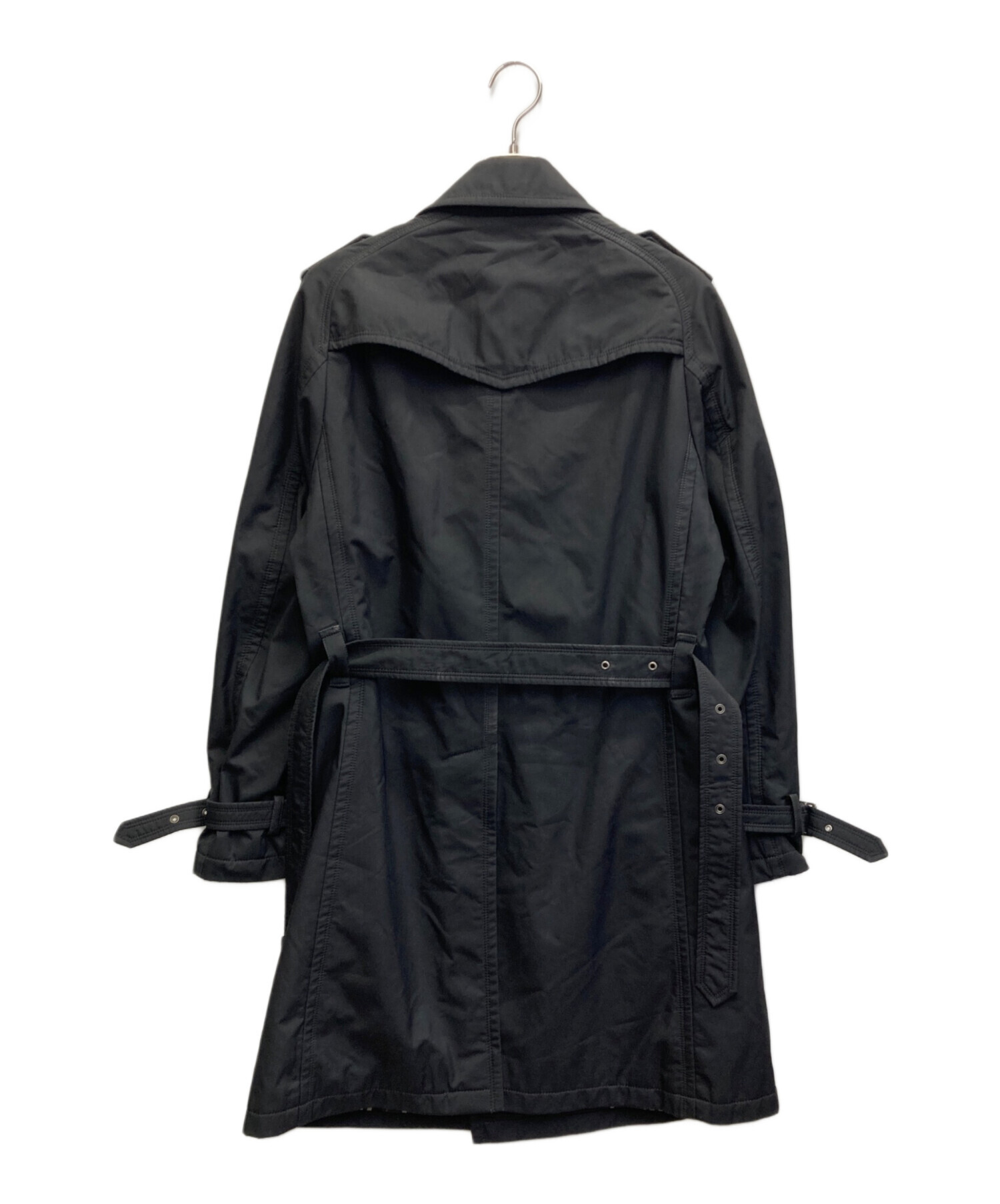 BURBERRY ブラック トレンチコート 38 Domino！ BURBERRY 38サイズ A