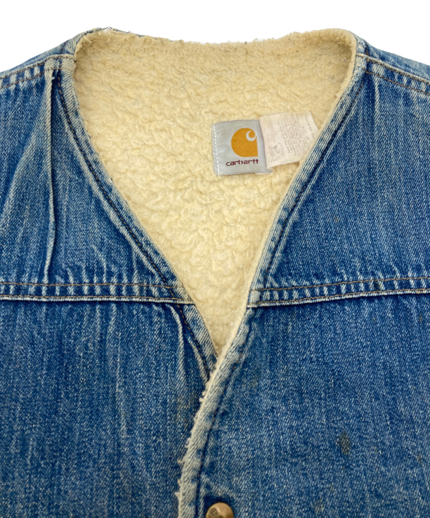 中古・古着通販】CarHartt (カーハート) デニムベスト インディゴ
