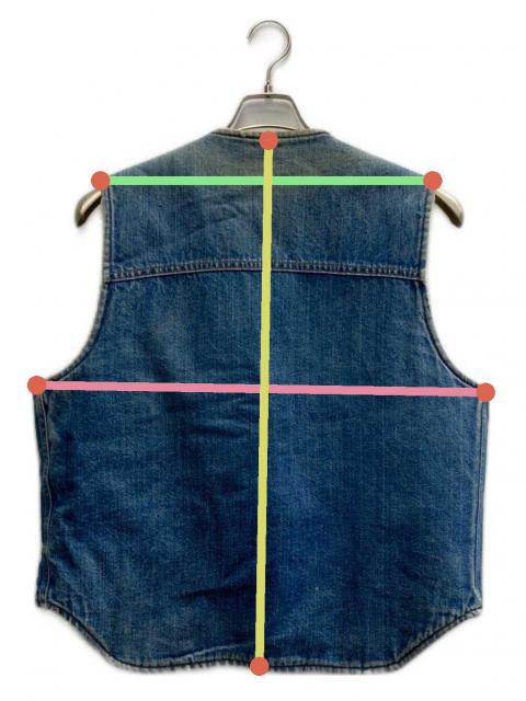中古・古着通販】CarHartt (カーハート) デニムベスト インディゴ
