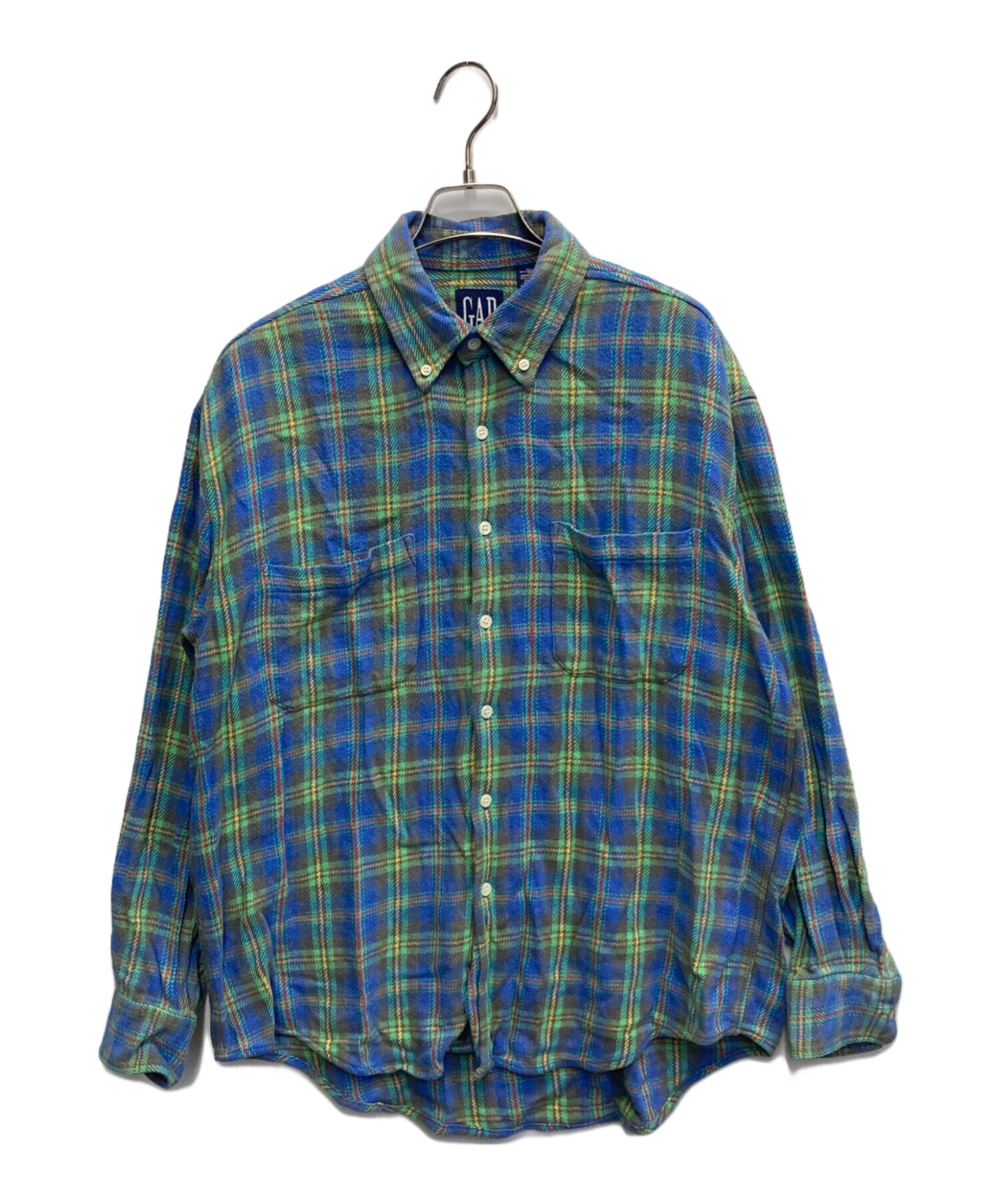 中古・古着通販】OLD GAP (オールドギャップ) チェックシャツ グリーン