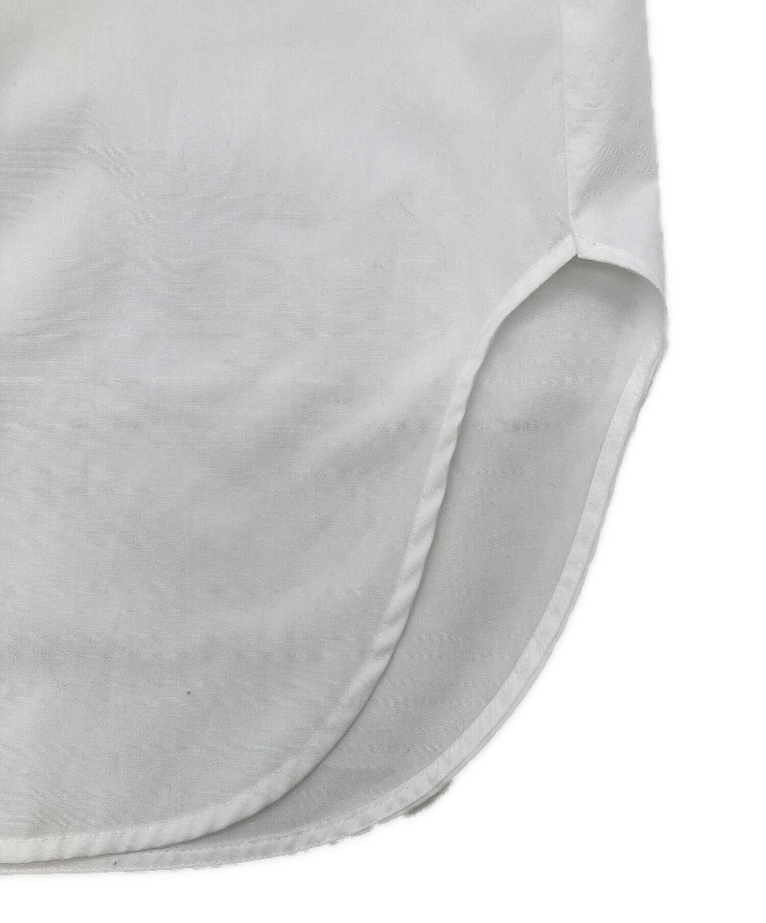 中古・古着通販】ENFOLD (エンフォルド) SOLID-SLEEVE SHIRT ホワイト