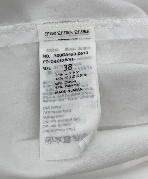 中古・古着通販】ENFOLD (エンフォルド) SOLID-SLEEVE SHIRT ホワイト