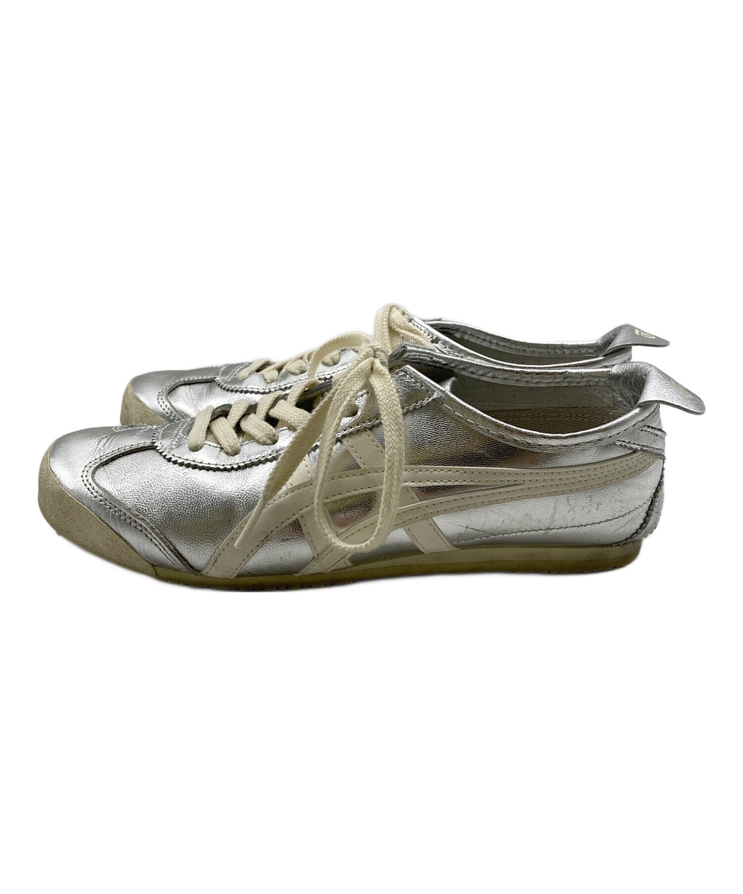 Onitsuka Tiger シルバー スニーカータグなし　箱なし 中古・古着通販】Onitsuka Tiger (オニツカタイガー) MEXICO'66