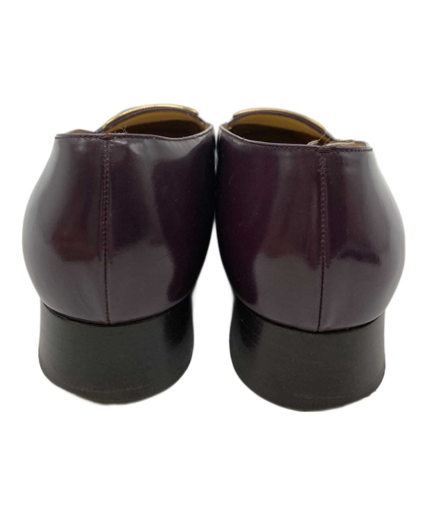 中古・古着通販】GUCCI (グッチ) レザーパンプス ブラウン サイズ:36