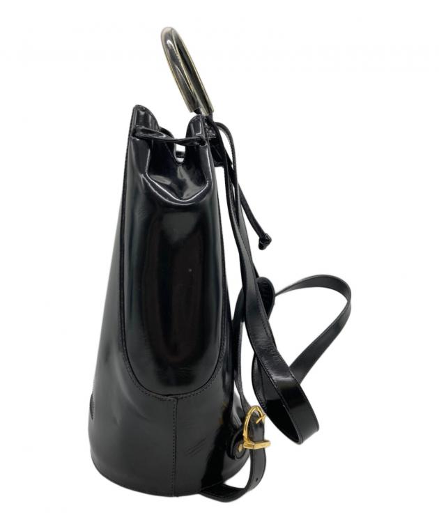 【送料込み】SalvatoreFerragamo 25cm 8C エナメル 黒 中古・古着通販】Salvatore Ferragamo (サルヴァトーレ フェラガモ