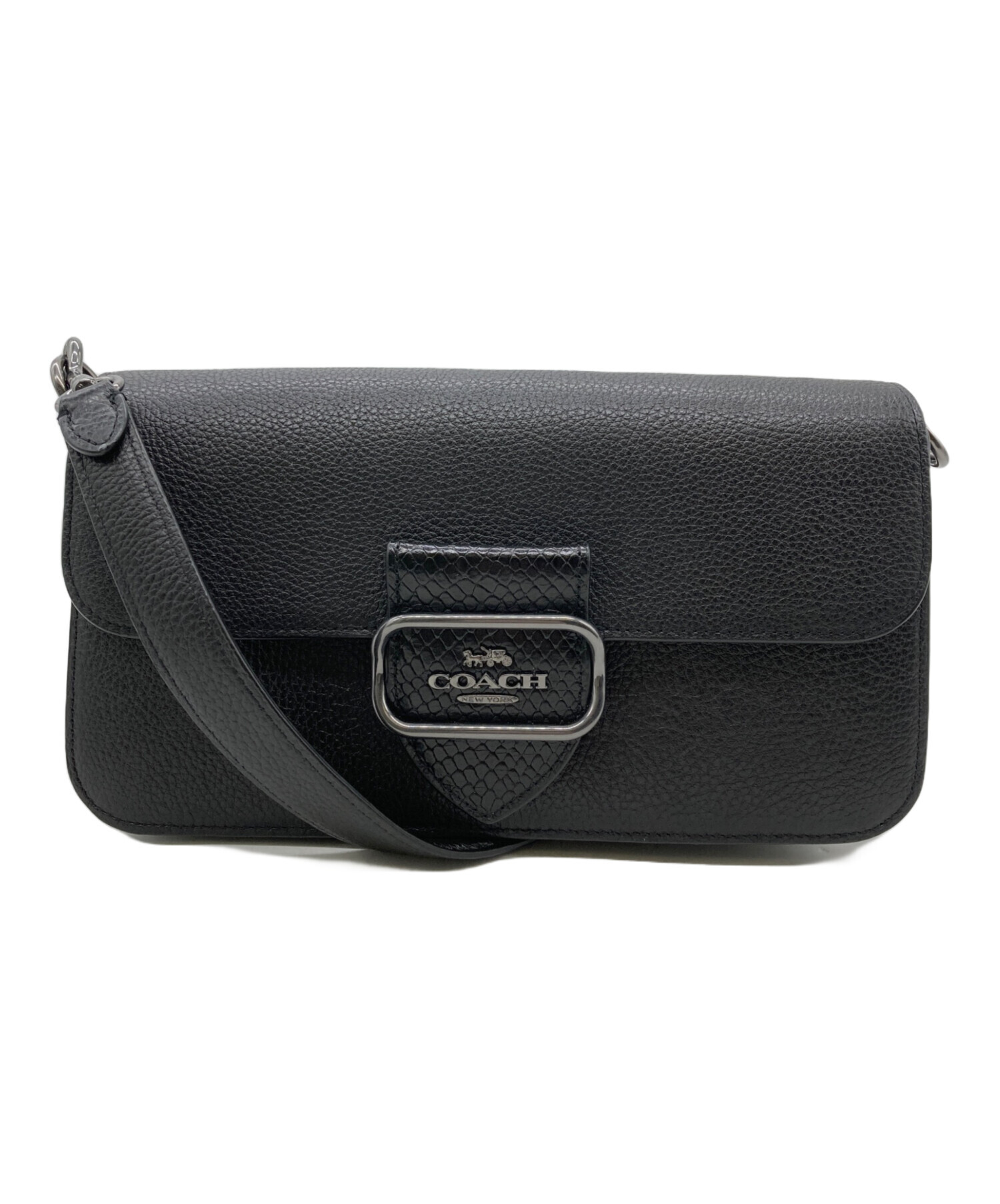 中古・古着通販】COACH (コーチ) モーガン ショルダー バッグ ブラック 
