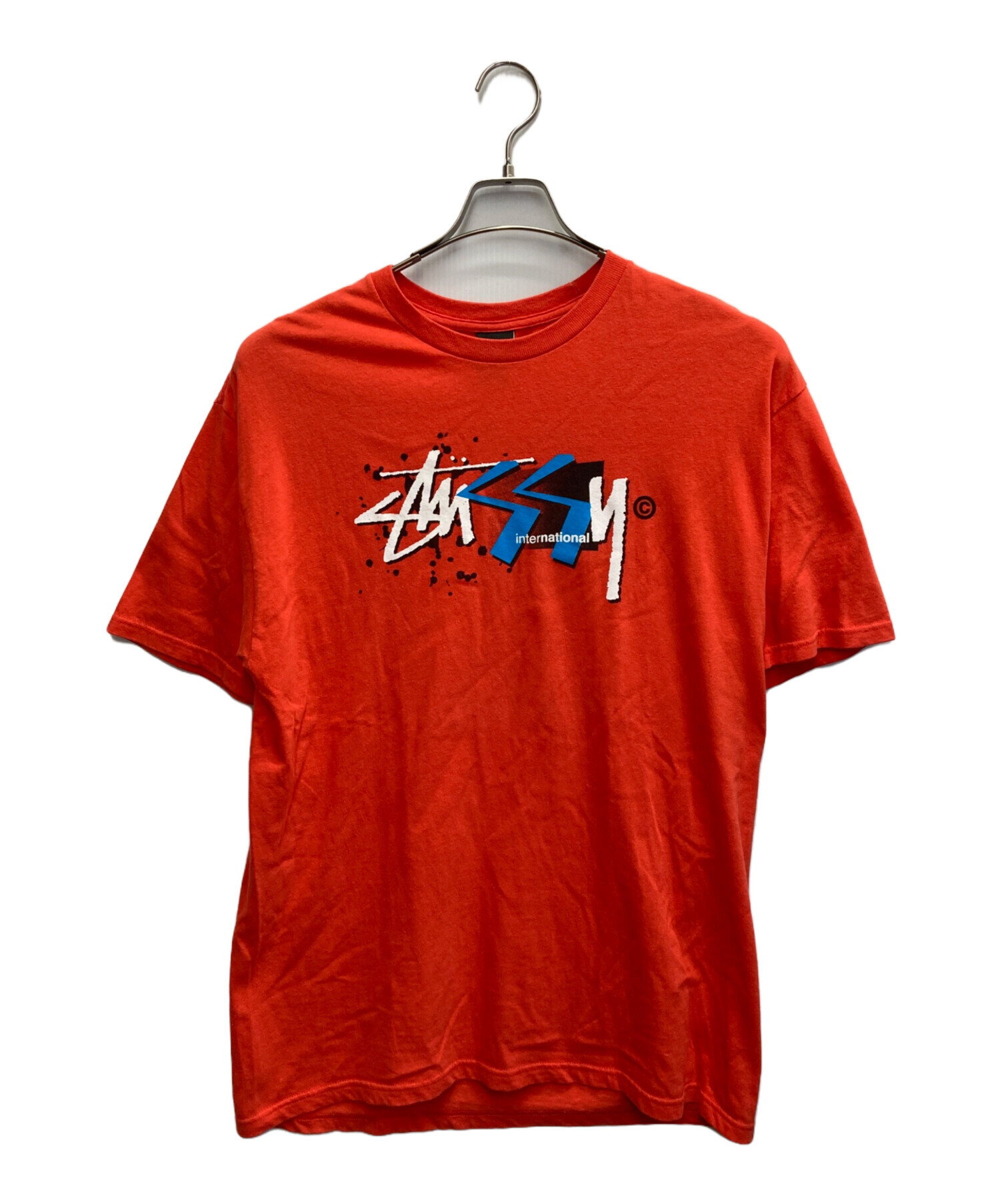 Stussy グラフィック Tシャツ Lサイズ 中古・古着通販】stussy (ステューシー) プリントTシャツ レッド