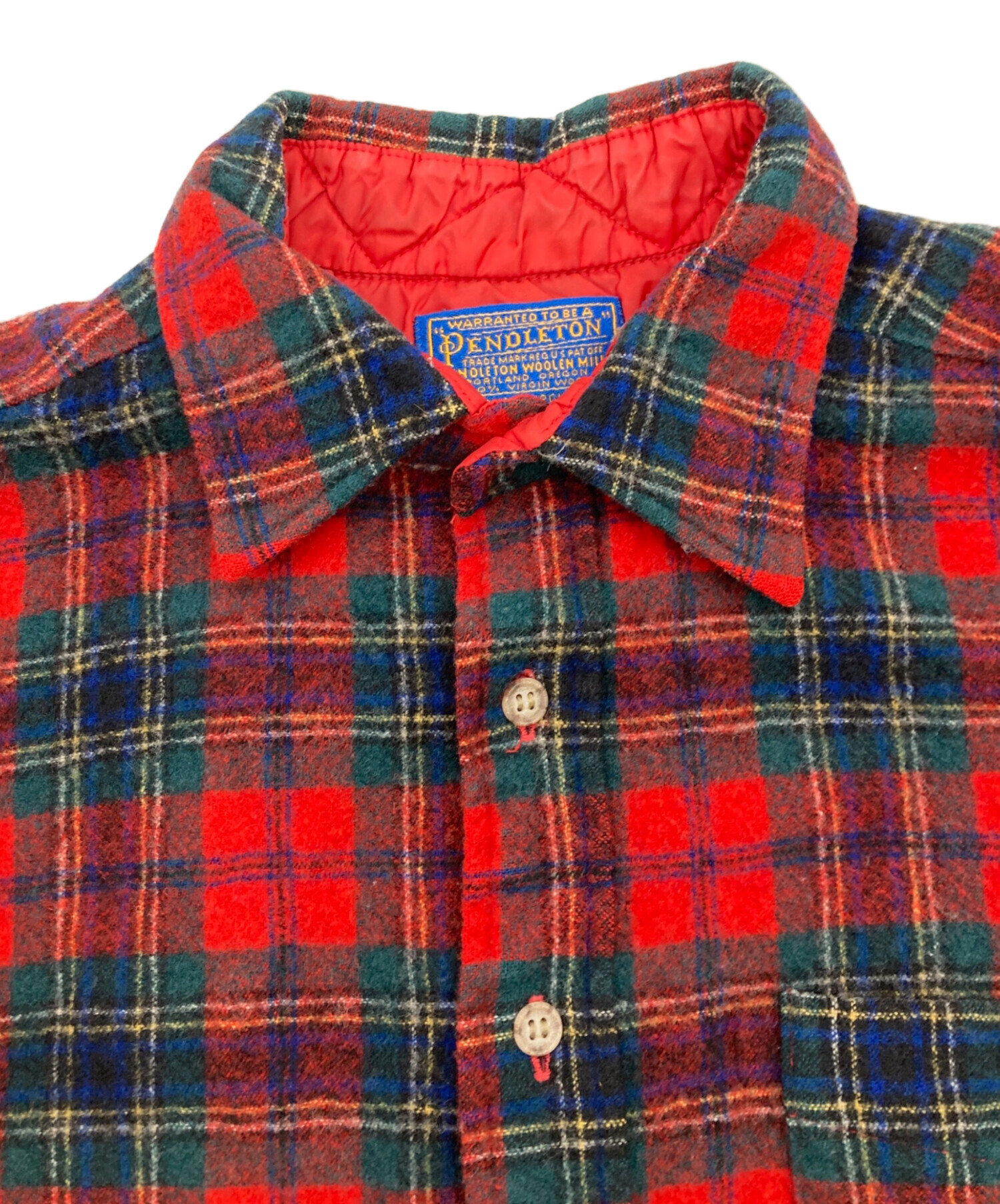 中古・古着通販】PENDLETON (ペンドルトン) フランネルチェックシャツ 