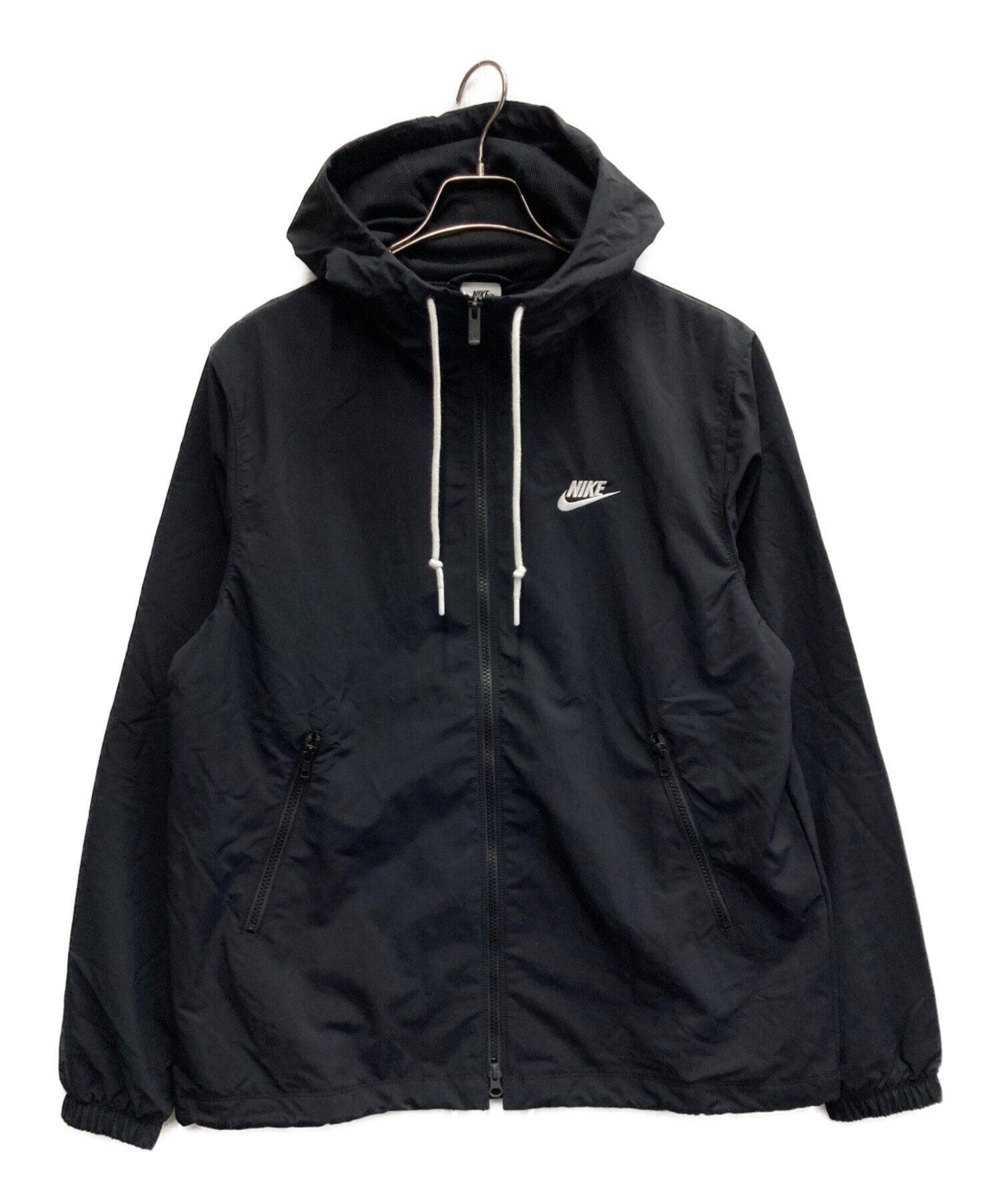 【未使用】 【NIKE】　ブラック ジャケット Mサイズ 中古・古着通販】NIKE (ナイキ) フルジップ ウーブン ジャケット