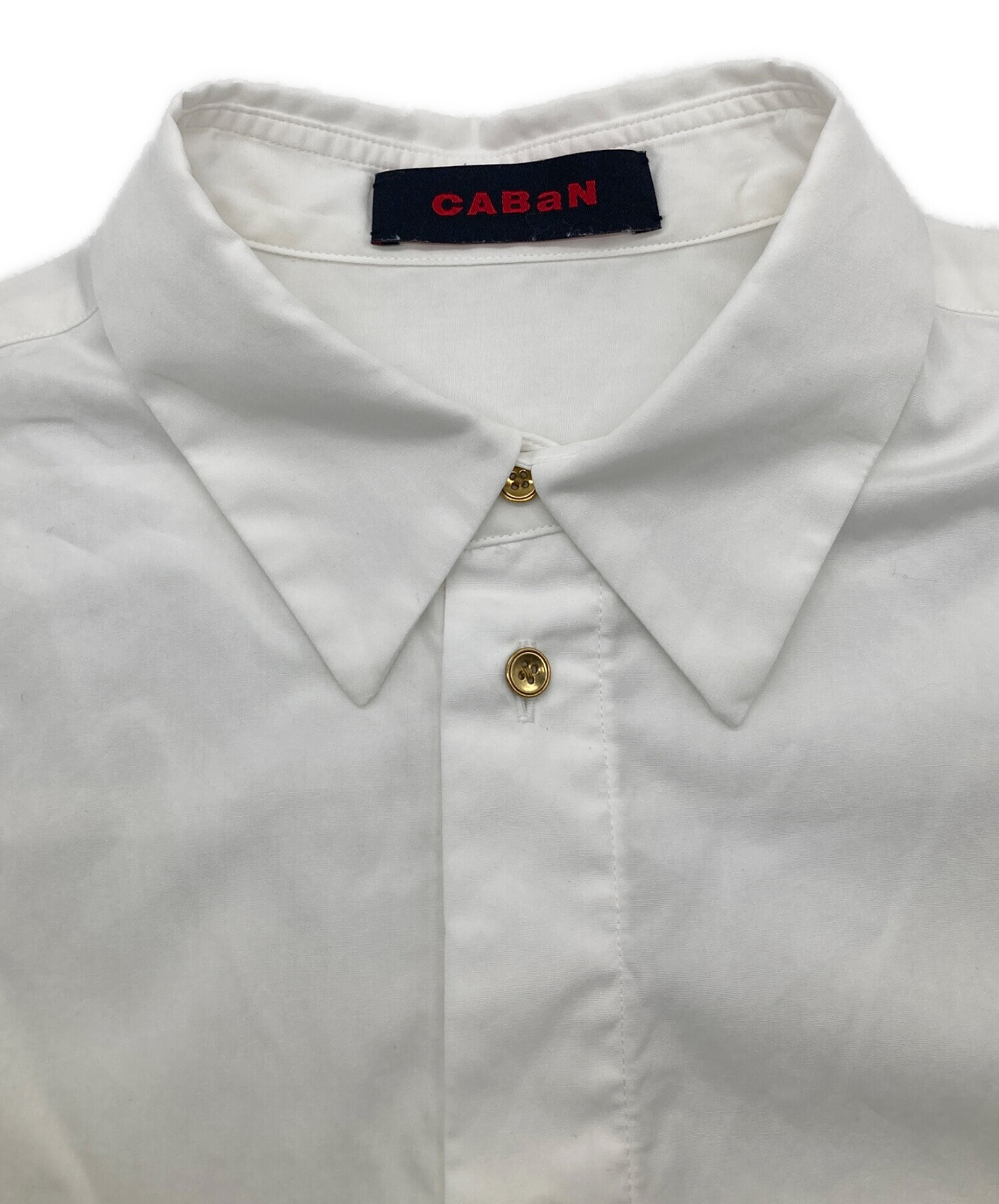 中古・古着通販】CABAN (キャバン) コットンタイプライター 半袖シャツ 中古・古着通販】CABAN (キャバン) コットンタイプライター 半袖シャツ