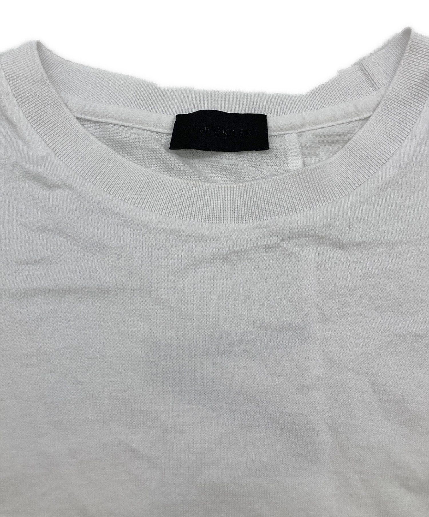 中古・古着通販】MONCLER (モンクレール) SS T-SHIRT ホワイト サイズ