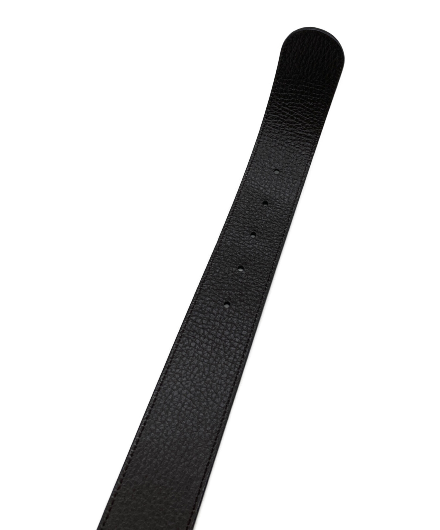 中古・古着通販】GUCCI (グッチ) GGロゴリバーシブルベルト ブラック
