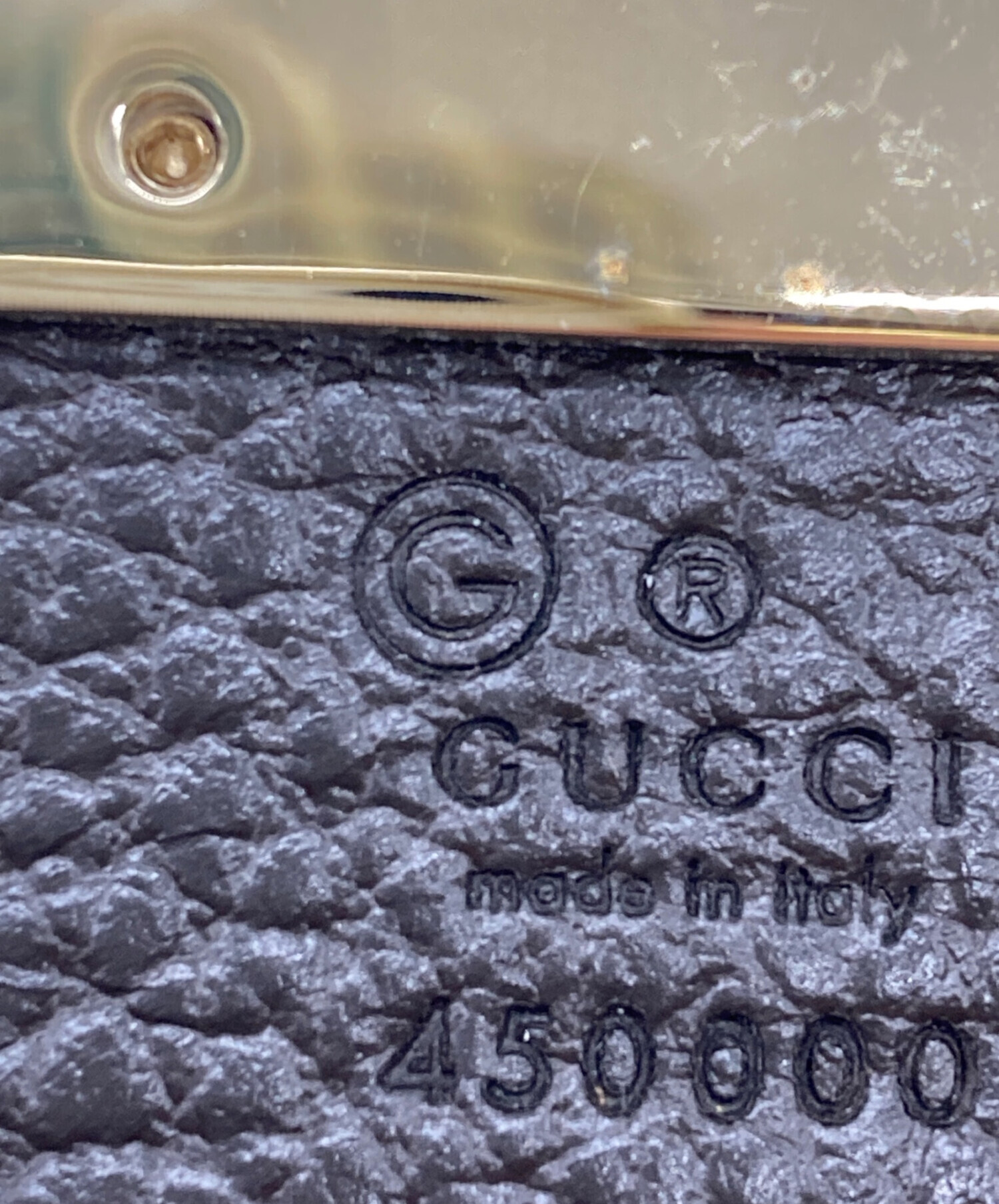 中古・古着通販】GUCCI (グッチ) GGロゴリバーシブルベルト ブラック