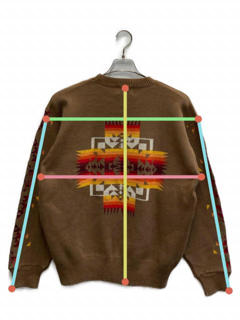 最終売切　1940年代　ビンテージ　ペンドルトン　チマヨ　ナバホ　ネイティブ 中古・古着通販】PENDLETON (ペンドルトン) ネイティブ柄ニット