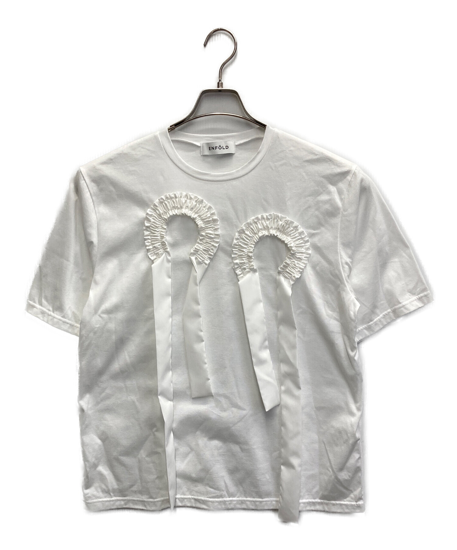 中古・古着通販】ENFOLD (エンフォルド) 26SS FRILL EMBLEM T-SHIRT
