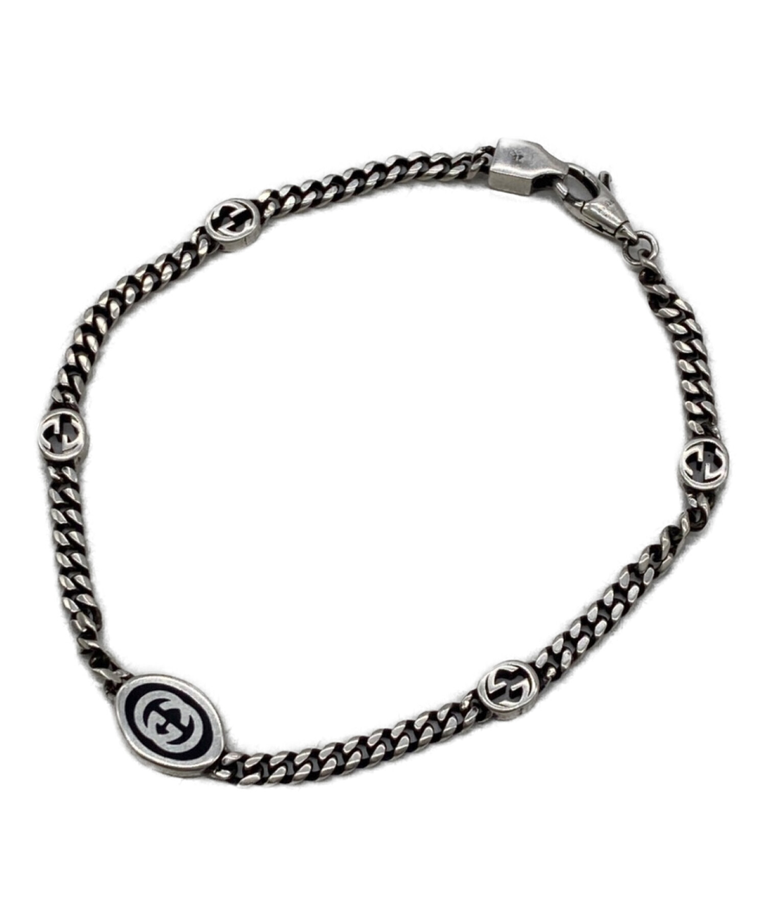 中古・古着通販】GUCCI (グッチ) インターロッキングGブレスレット