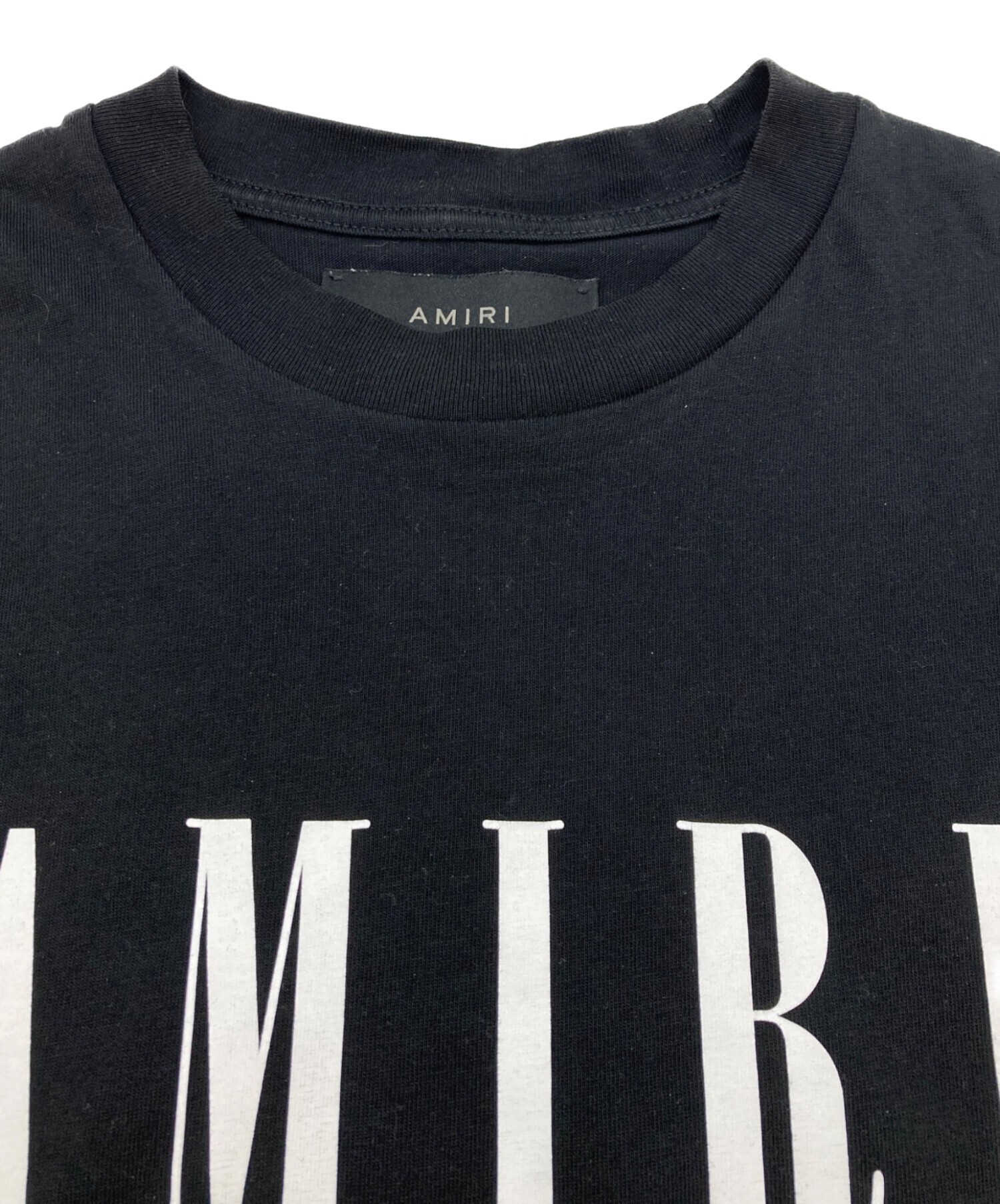 中古・古着通販】AMIRI (アミリ) ロゴプリントTシャツ ブラック サイズ