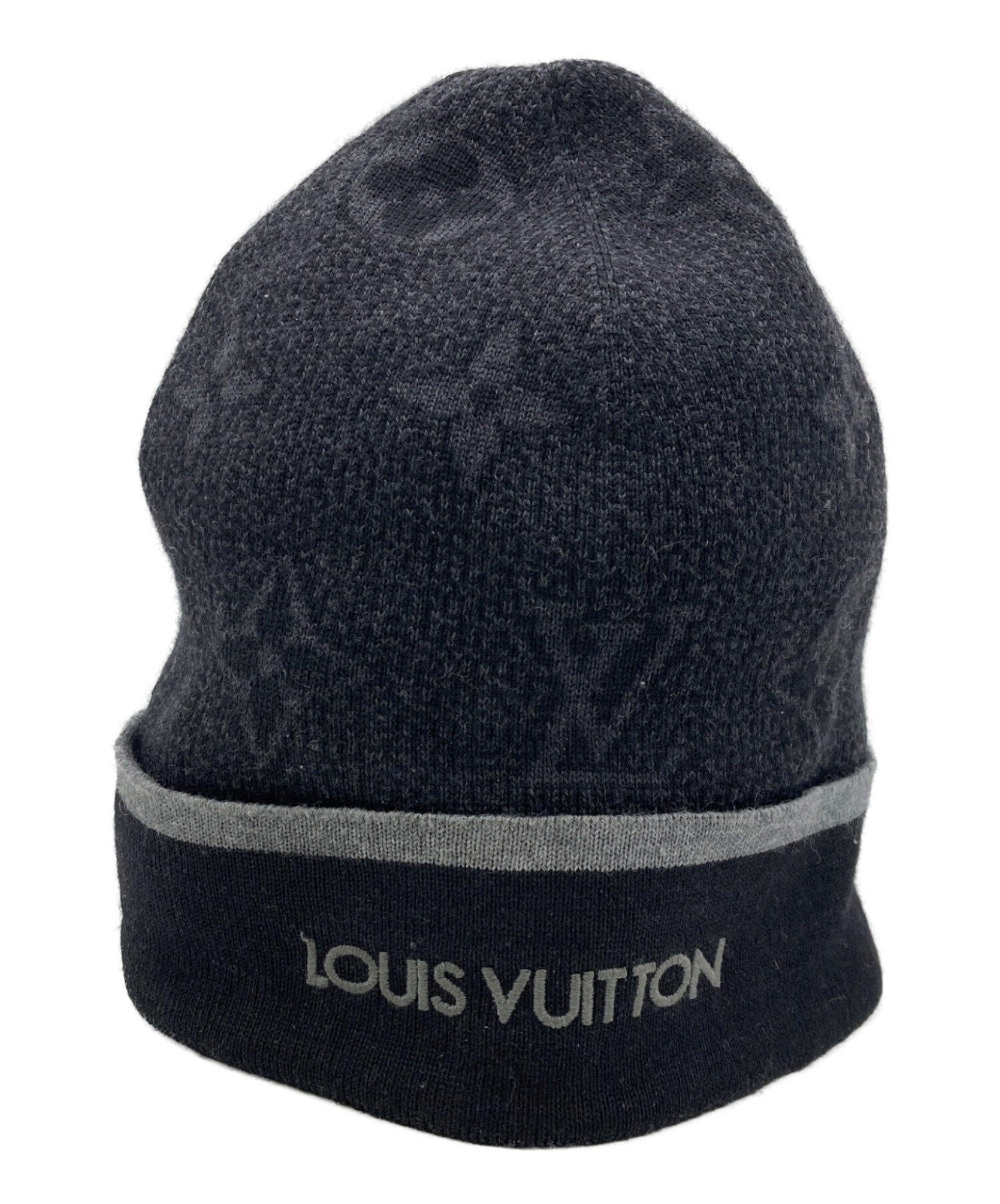 d*y様 美品✨ヴィトン　 ニット帽　ブラック　マイ・モノグラム・エクリプス　M 中古・古着通販】LOUIS VUITTON (ルイ ヴィトン) マイ・モノグラム