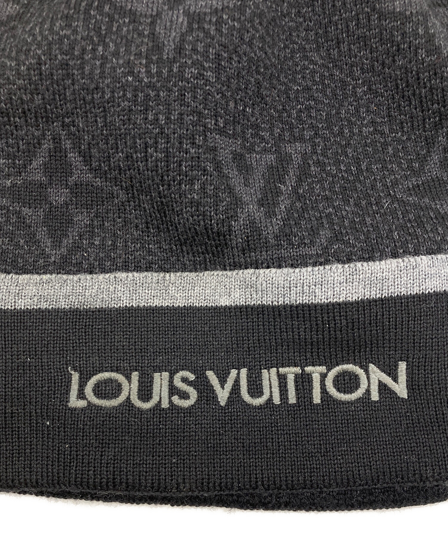LOUIS VUITTON ニット帽 マイ・モノグラム・エクリプス 中古・古着通販】LOUIS VUITTON (ルイ ヴィトン) マイ・モノグラム
