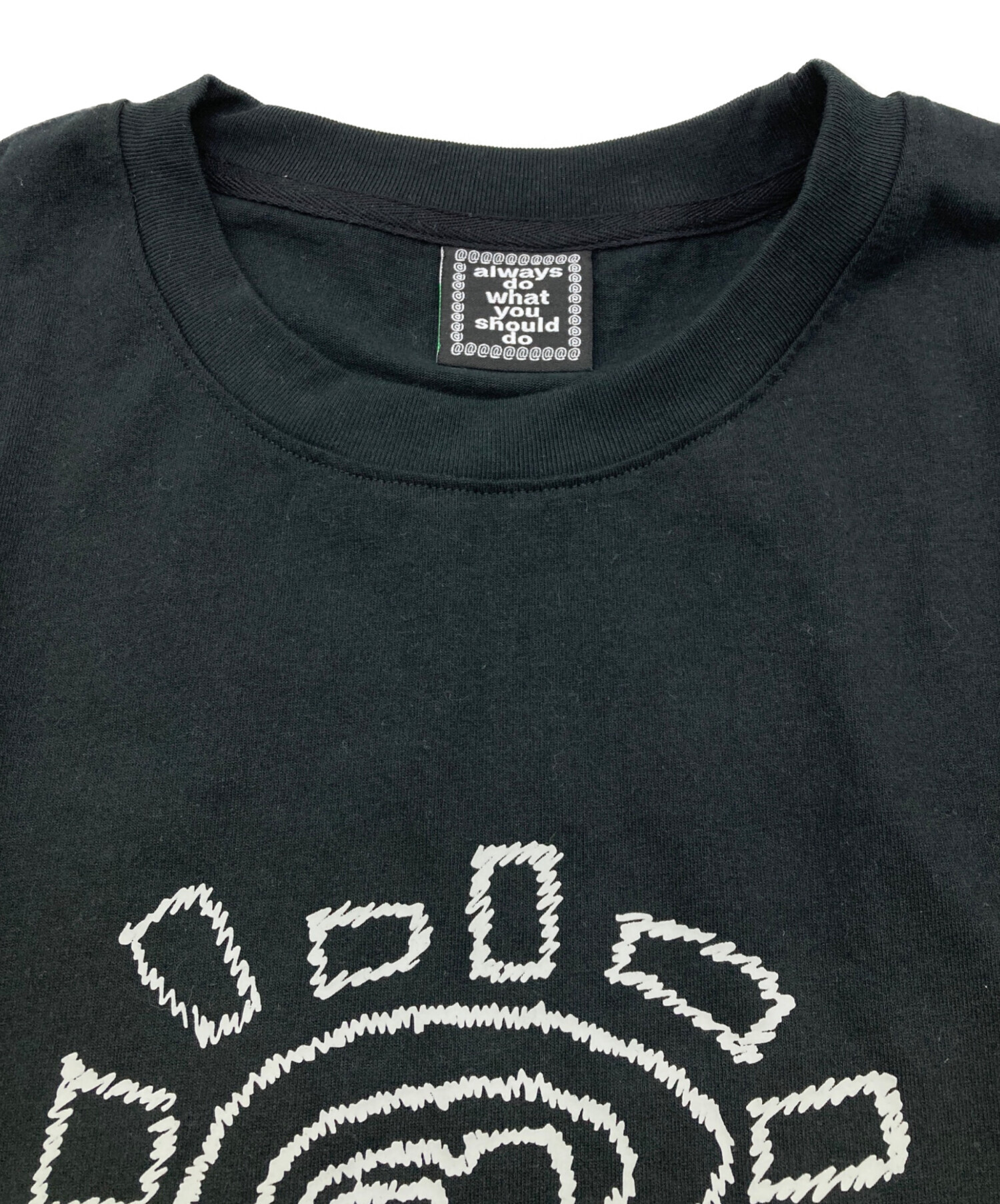 中古・古着通販】ALWAYS (オルウェイズ) ロゴプリントTEE ブラック