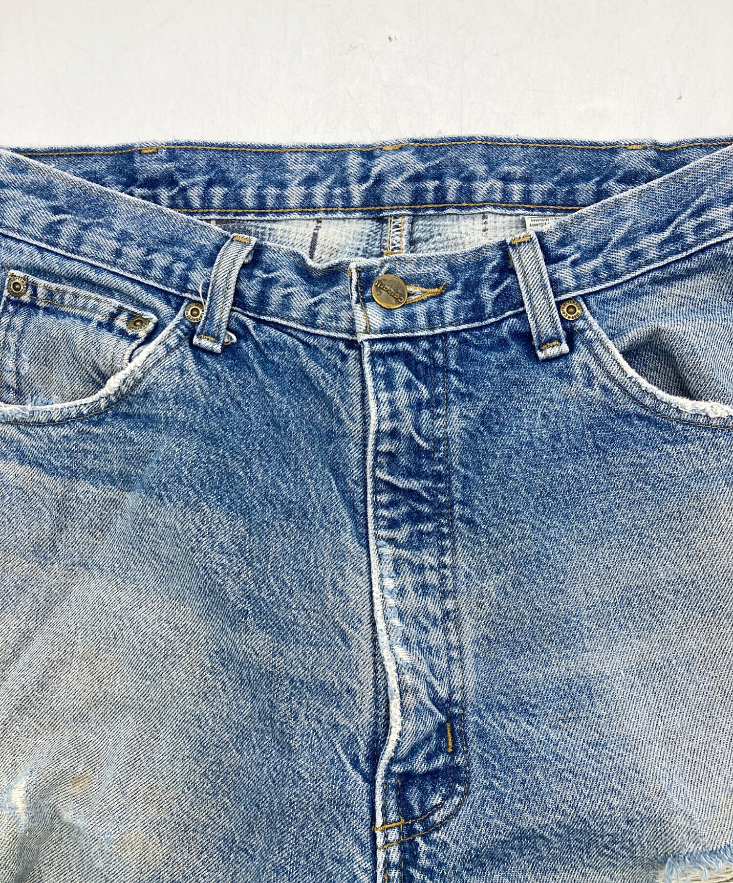 中古・古着通販】CarHartt (カーハート) ダメージ加工デニムパンツ