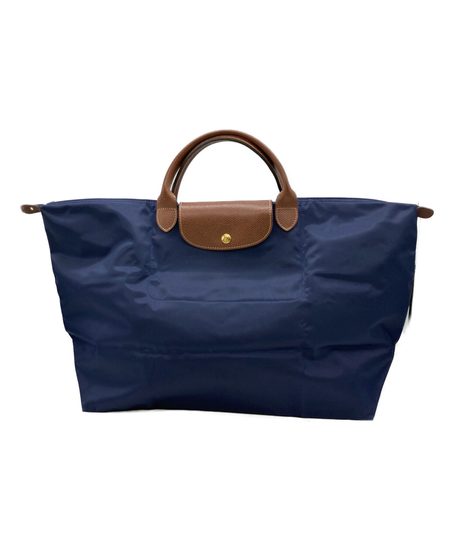 中古・古着通販】LONGCHAMP (ロンシャン) トートバッグ ネイビー 